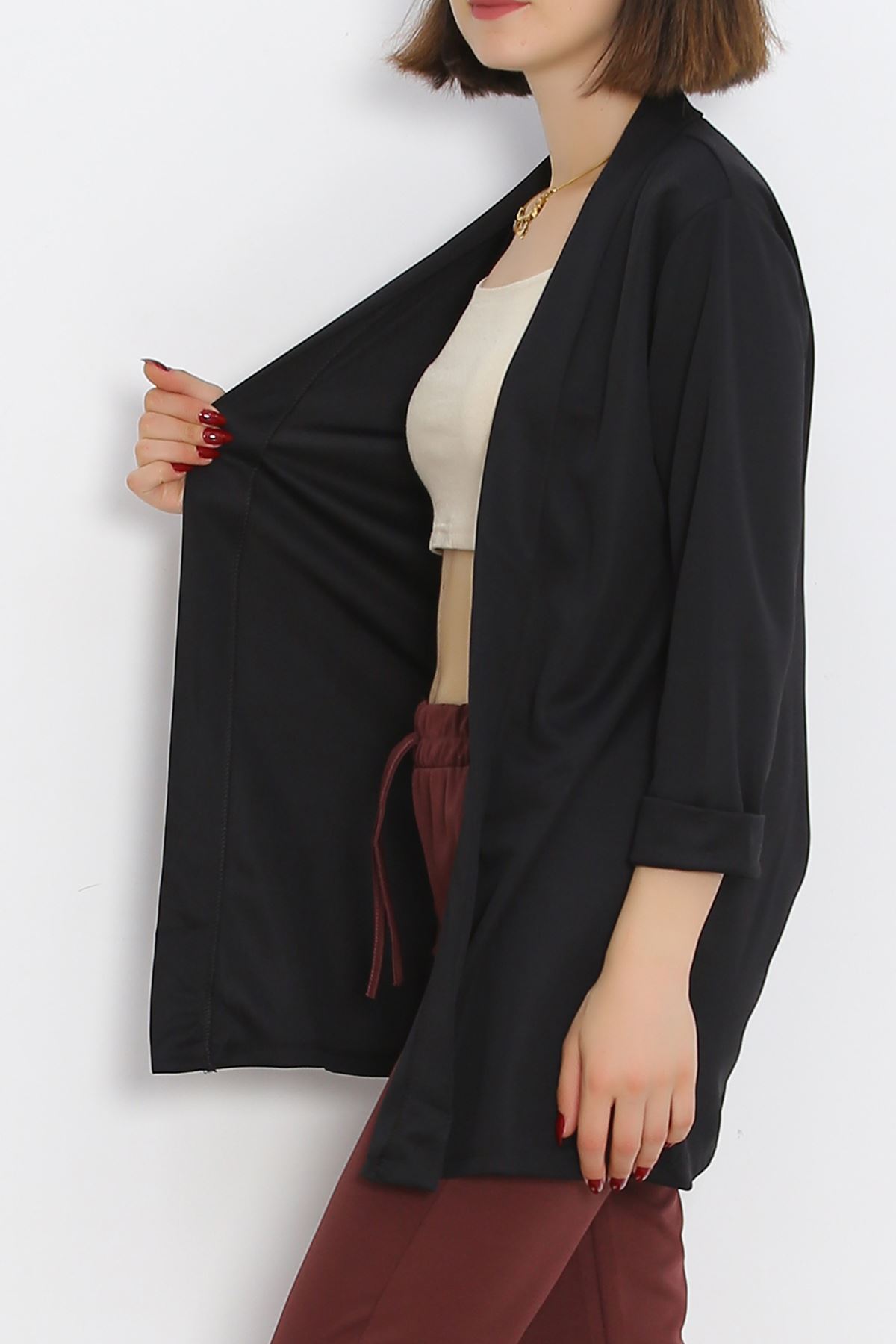 Long Kimono Black - 10051.1778.