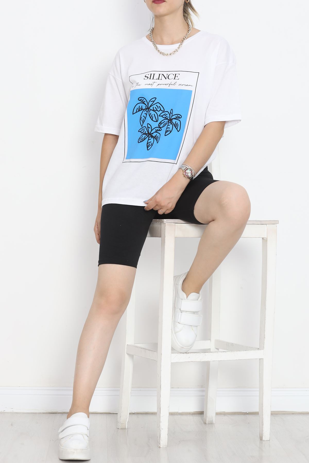 Printed Crew Neck T-shirt White - 16520.1567.