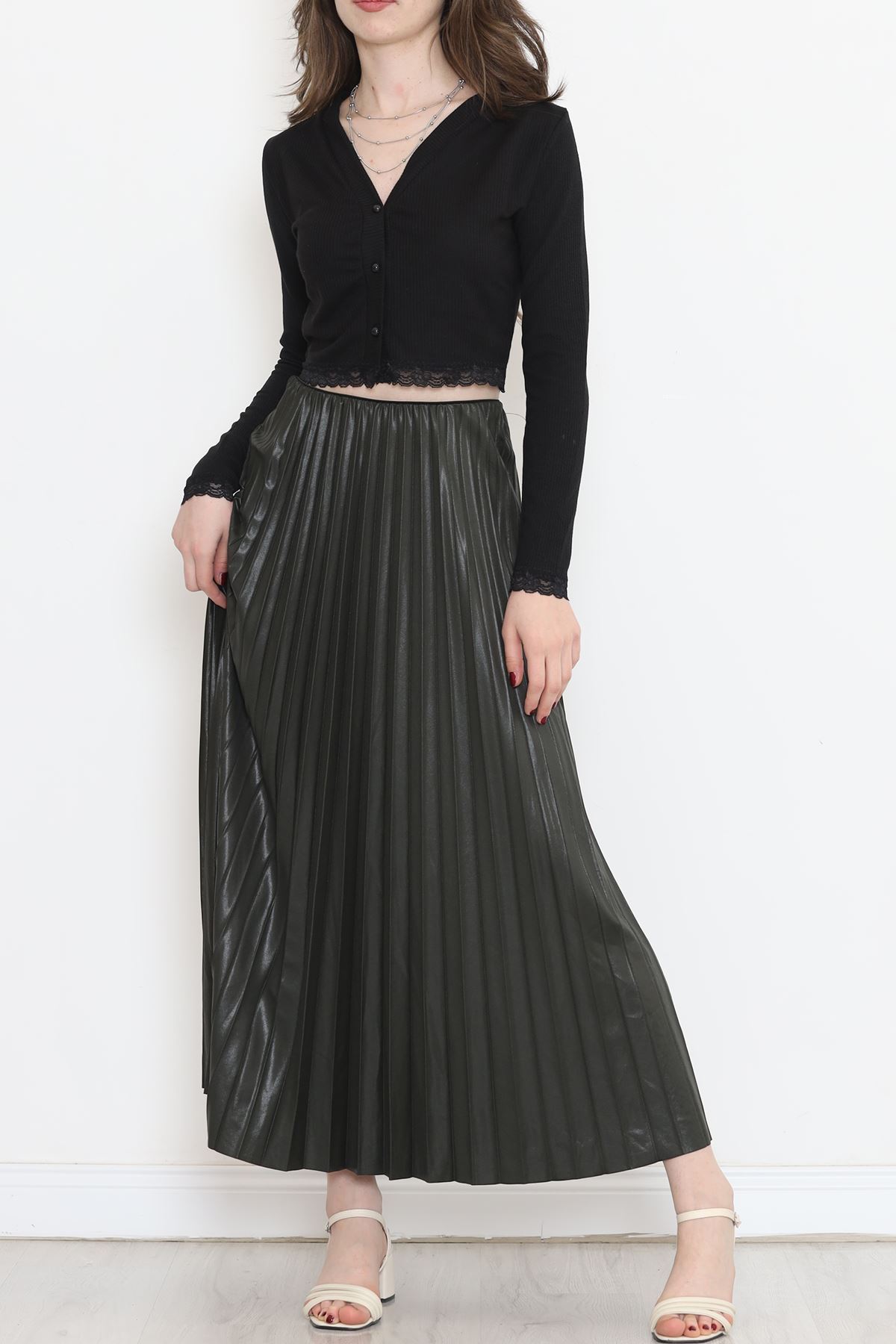 Pleated Skirt Khaki - 20257.1778.