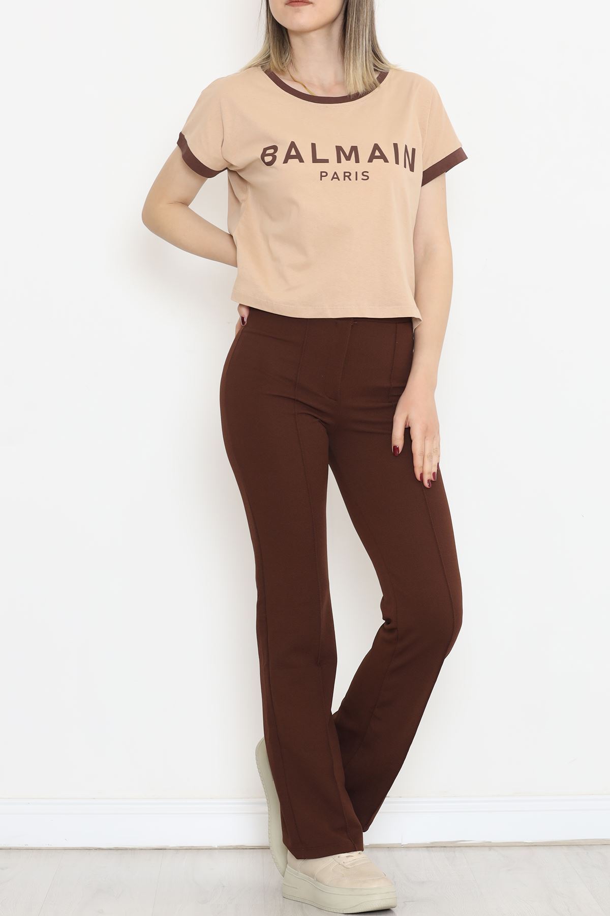 Printed T-shirt Beige - 16553.1567.