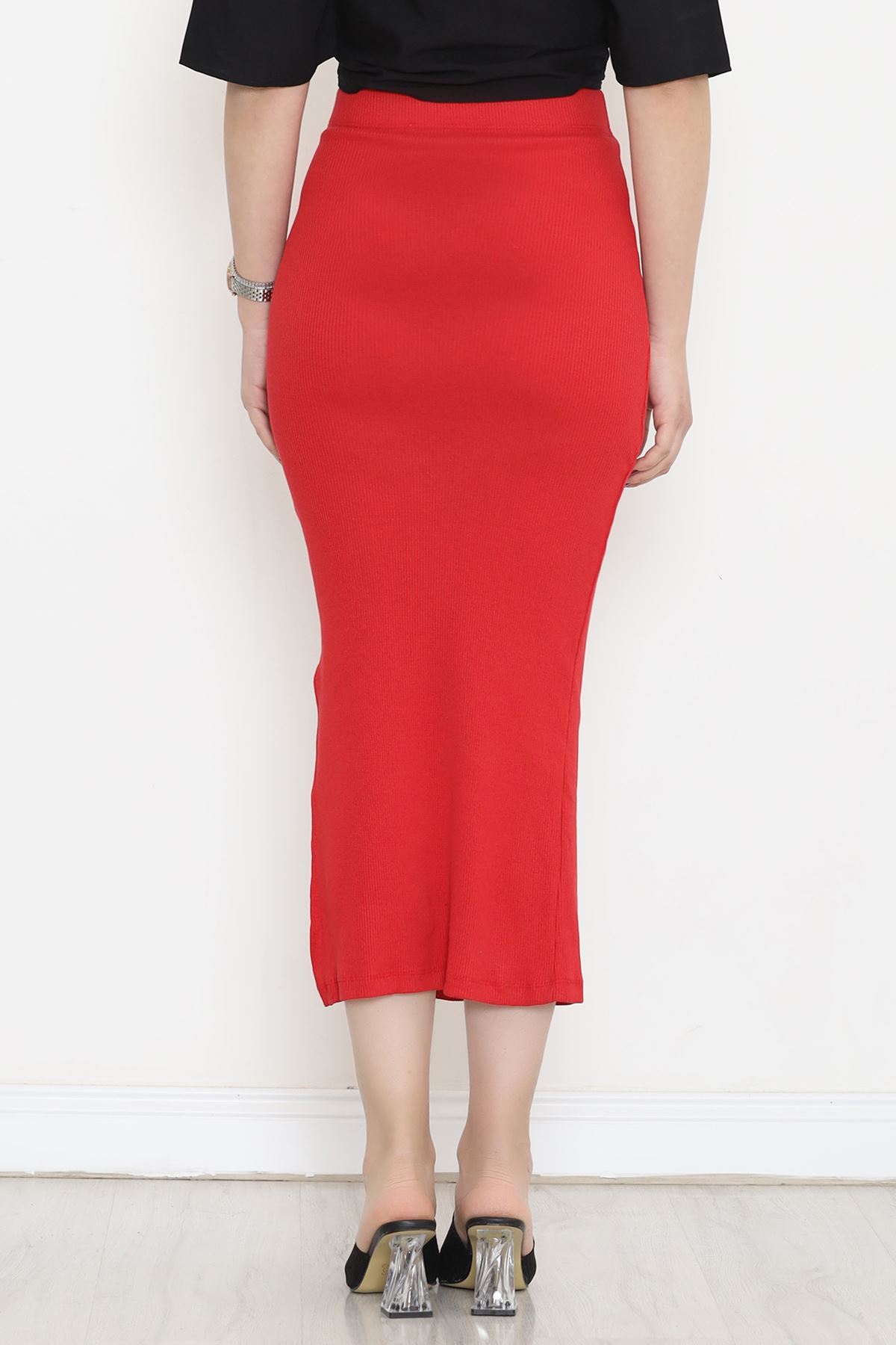 Camisole Skirt with Slits Red - 108001.1567.