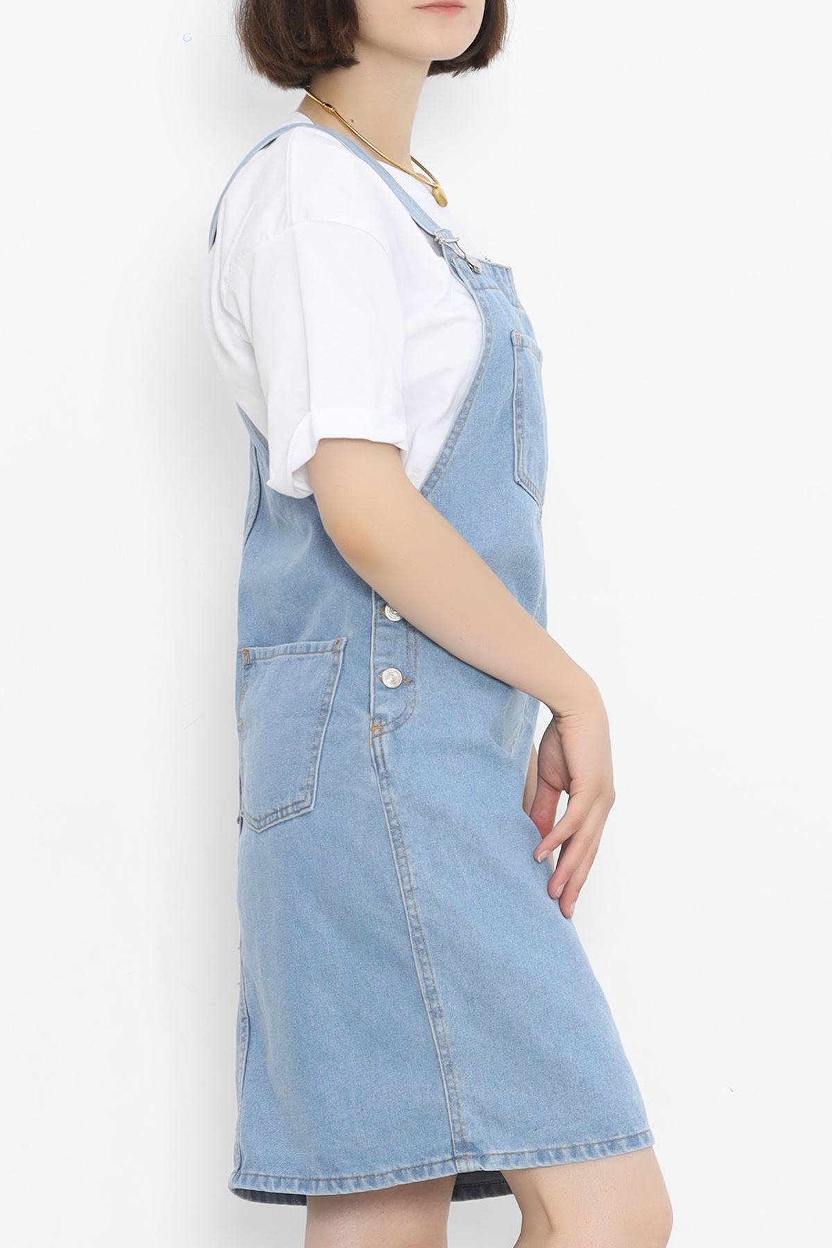 Salopet Jeans Dress Lightblue1 - 15144.1184.