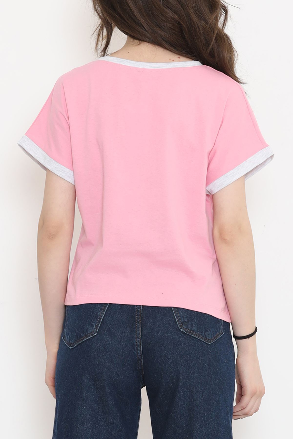 Printed T-shirt Pink - 16555.1567.