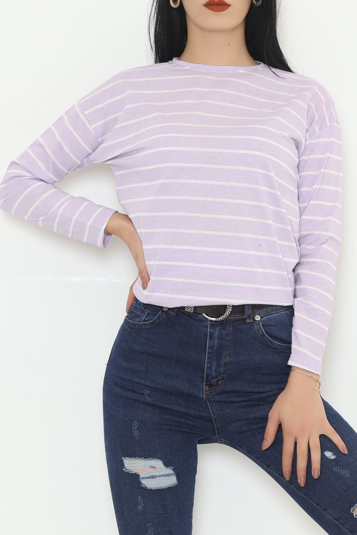 Striped Tunic Lilac - 11313.1567.