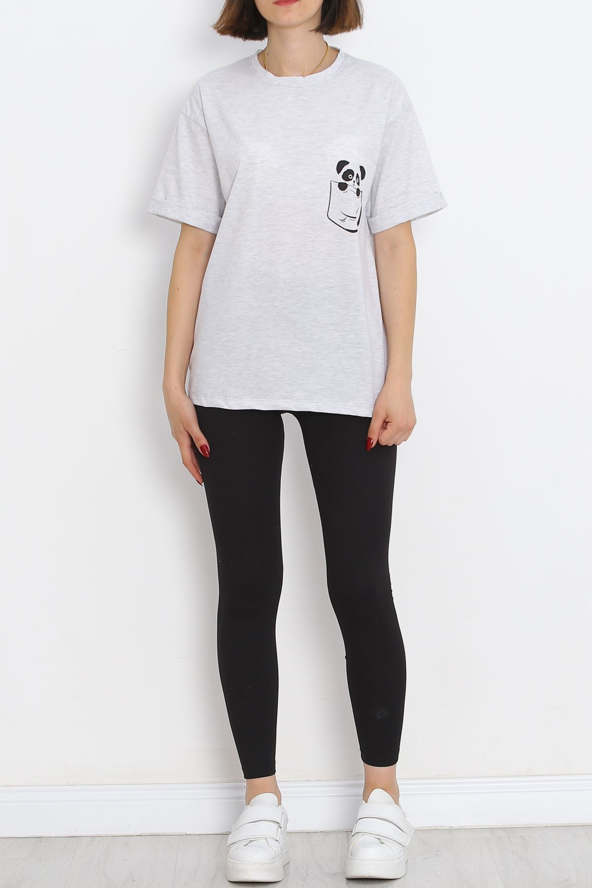 Pocket Printed T-shirt Gray - 16530.1567.