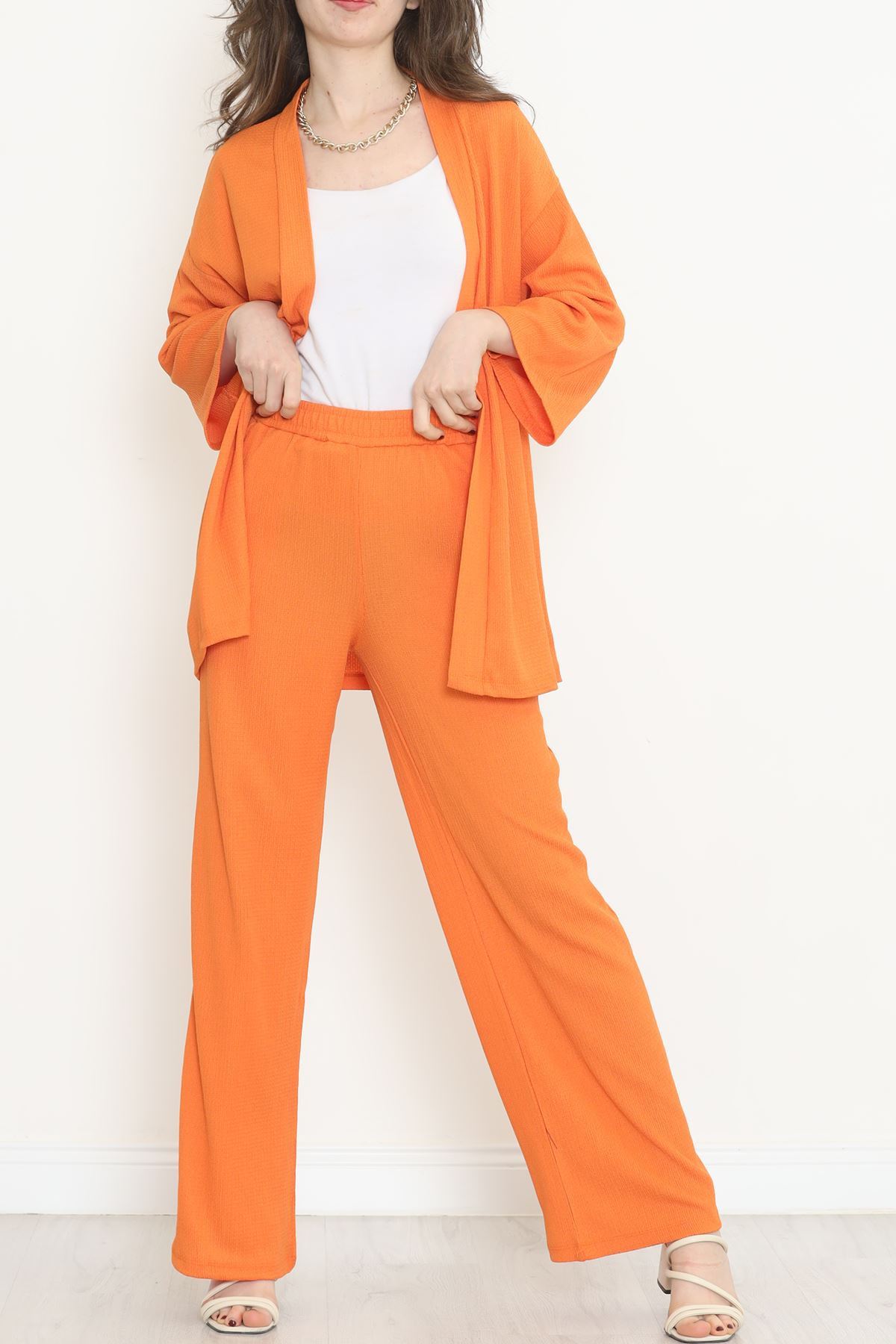 Long Kimono Suit Orange - 722.1247.