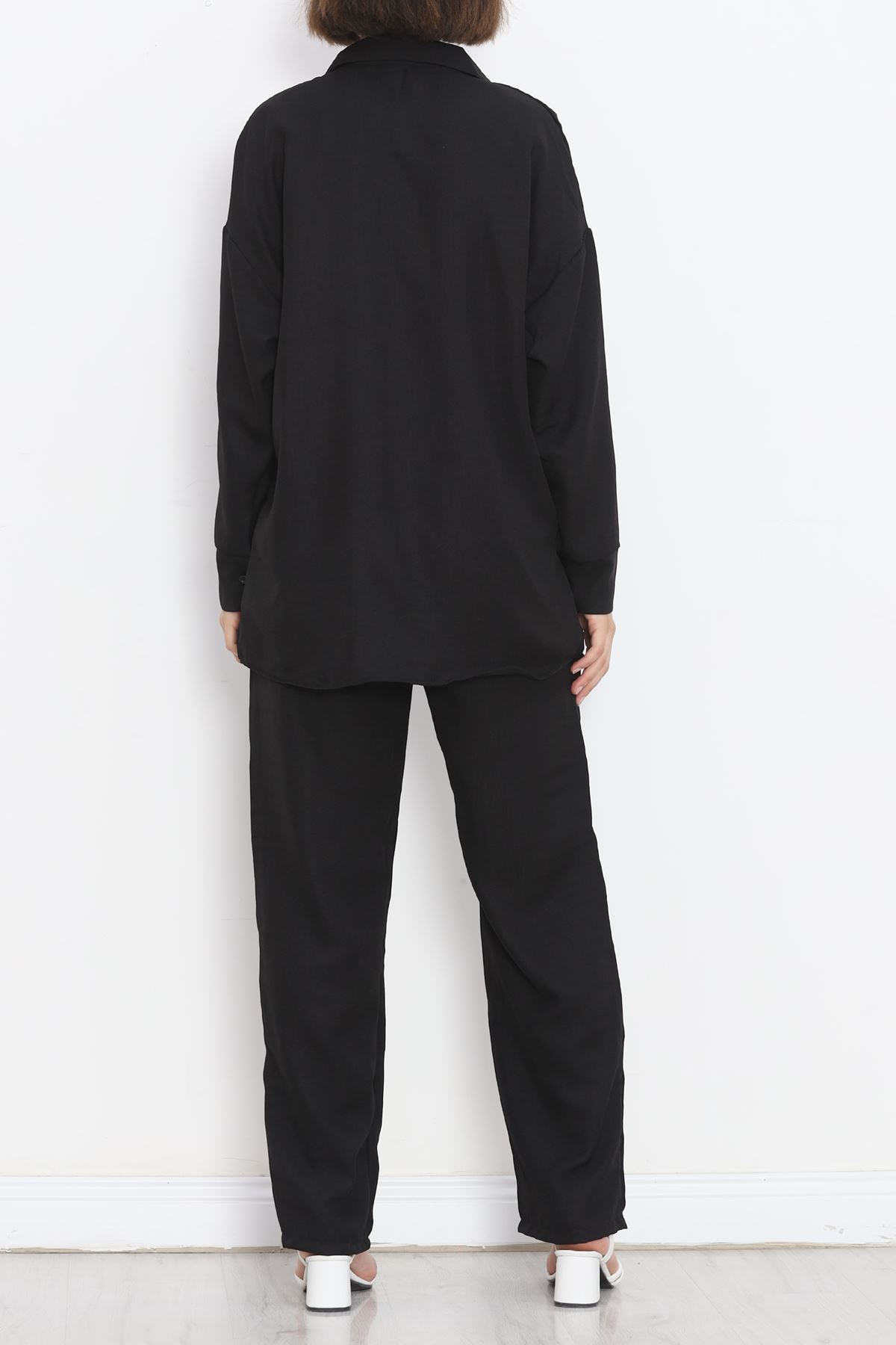 Linen Shirt Set Black - 20347.1778.