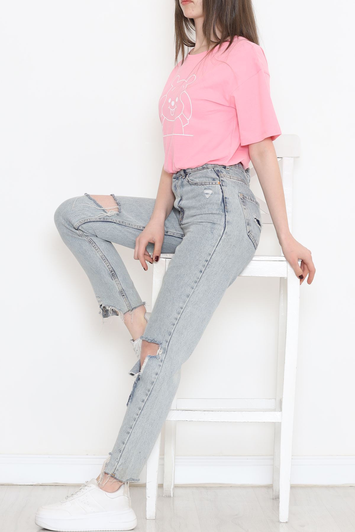 T-shirt with elastic waist Pink - 16541.1567.