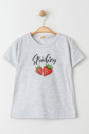 3-7 Years Printed Kids T-Shirt Gray - 624063.1576.