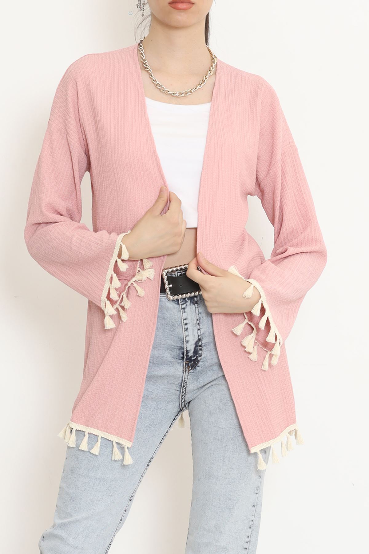 Pom-pom Kimono Rose-colored - 12577.631.