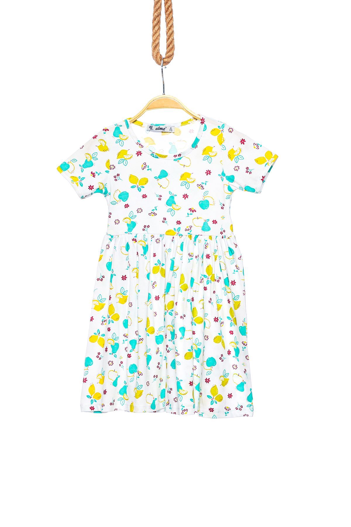 5-8 Years Printed Dress White - 624103.1576.