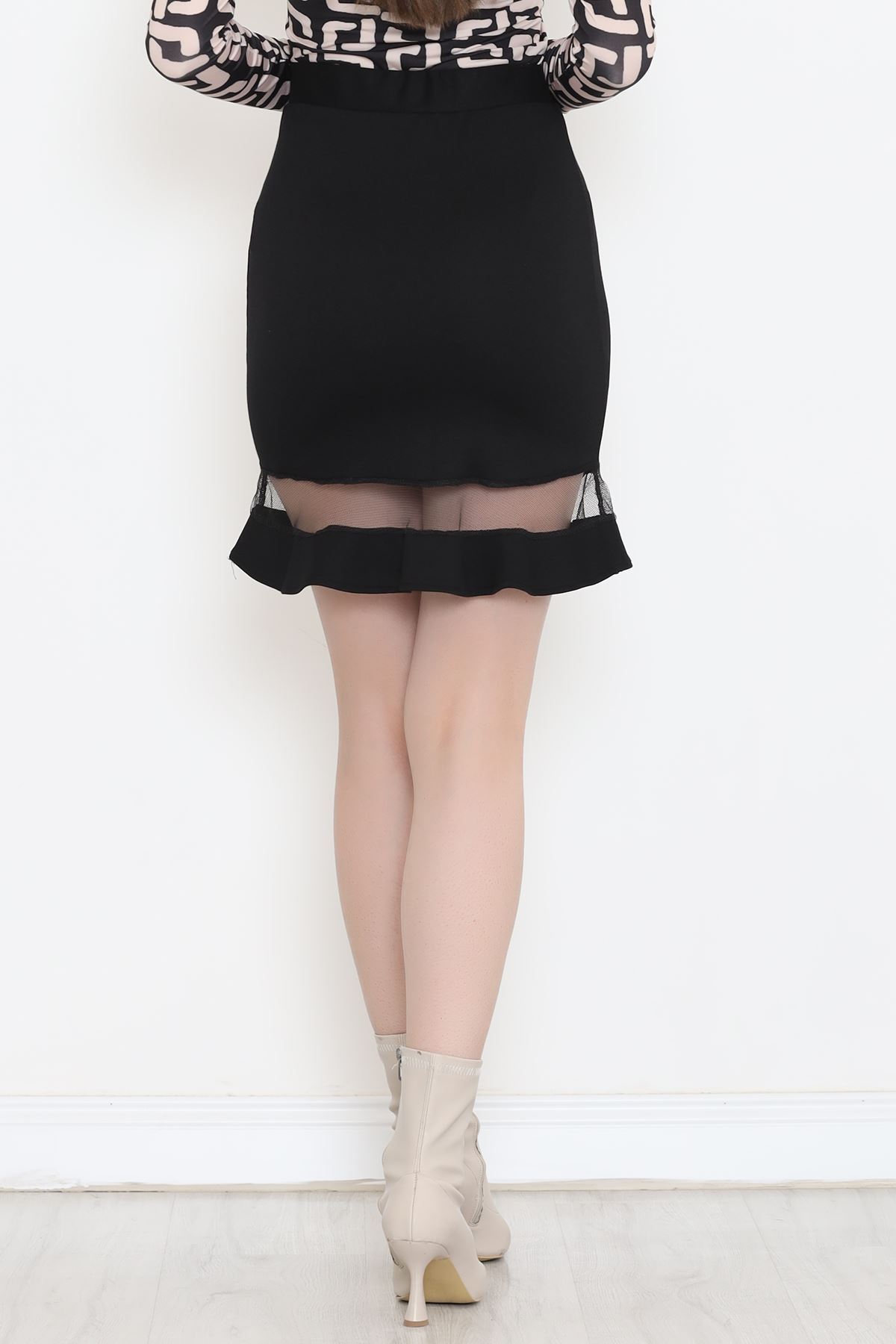 Ruffle Skirt Black - 16573.1005.