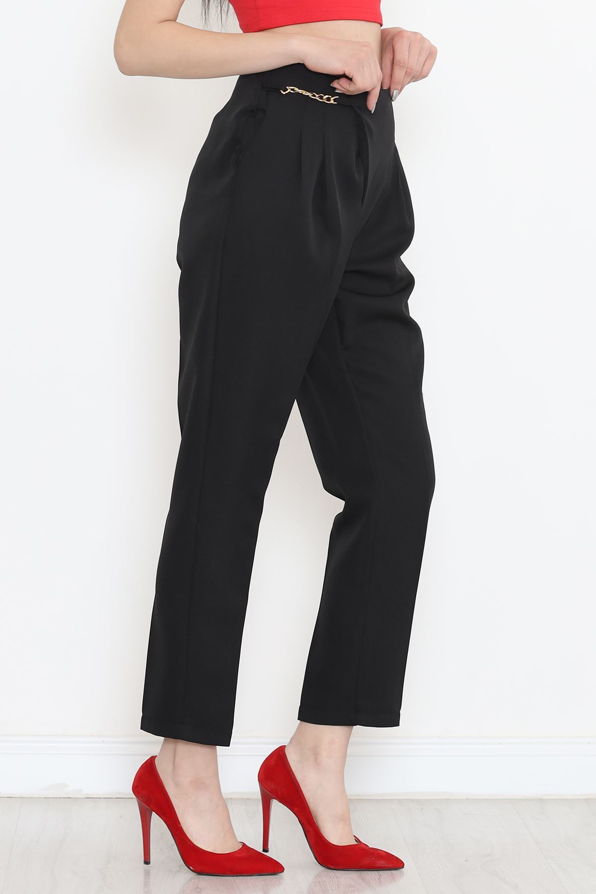 Chain Detail Pants Black - 20713.683.