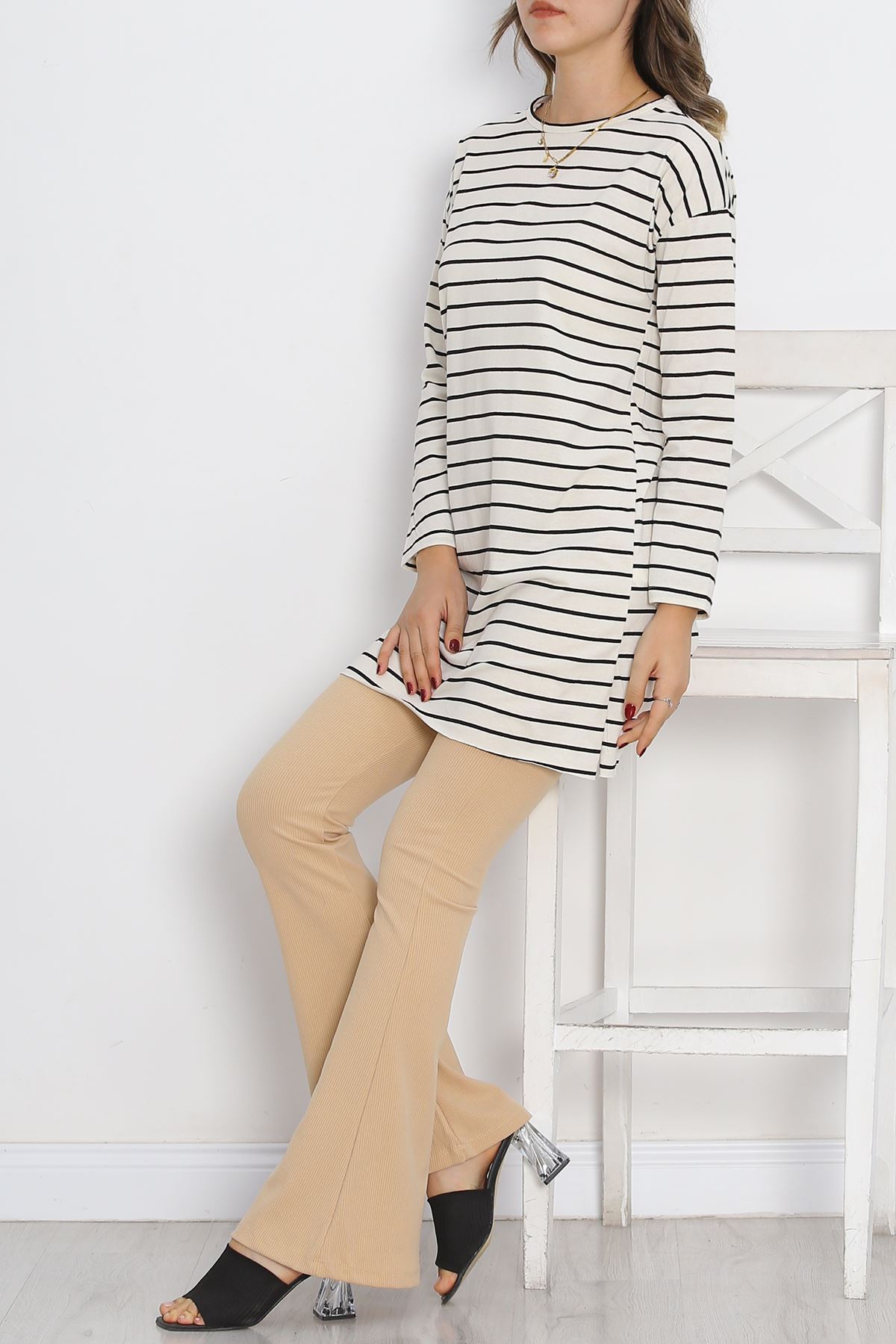 Striped Tunic Ecru - 11313.1567.