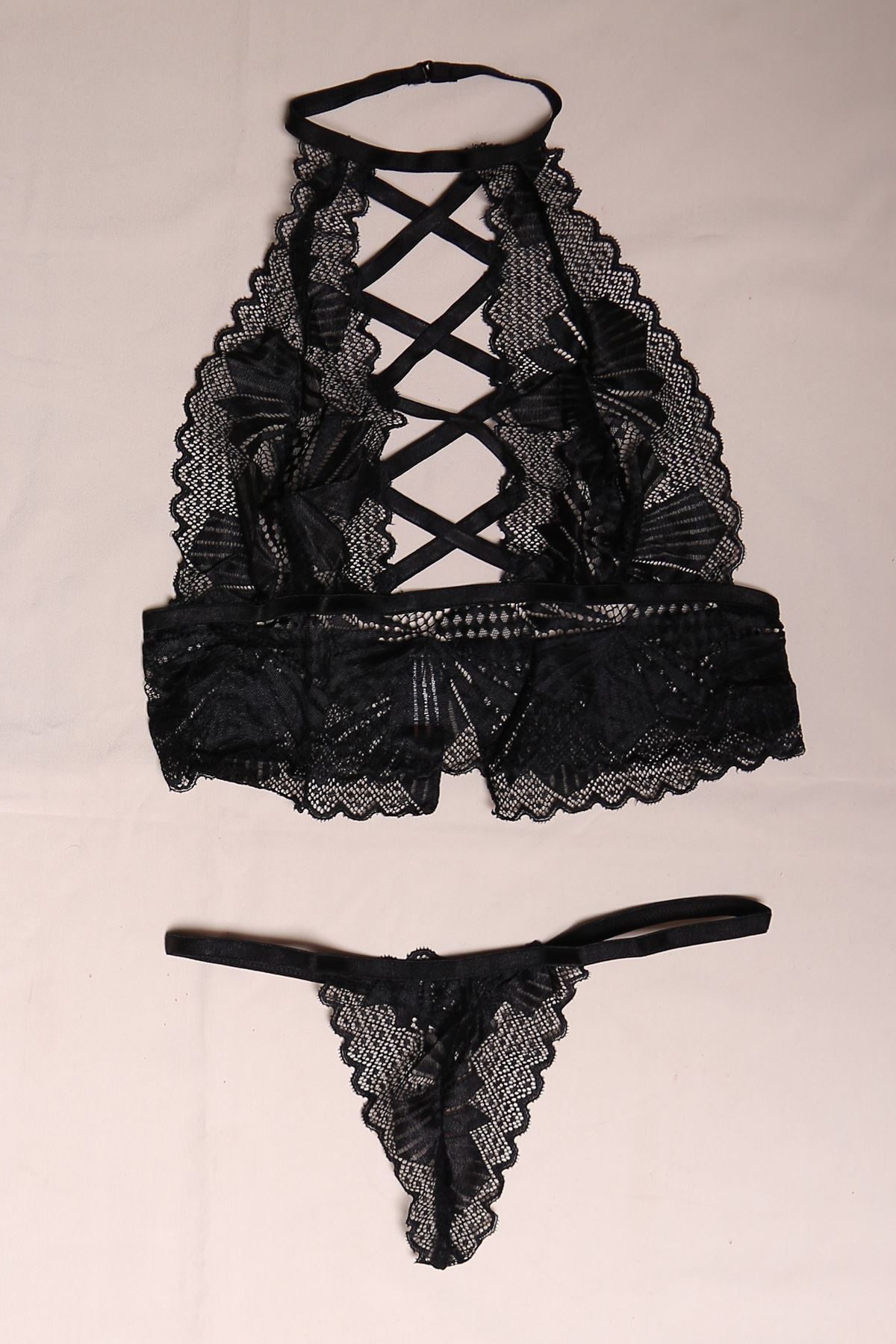 Rope Detailed Bralet Set Black - 3056.1364.