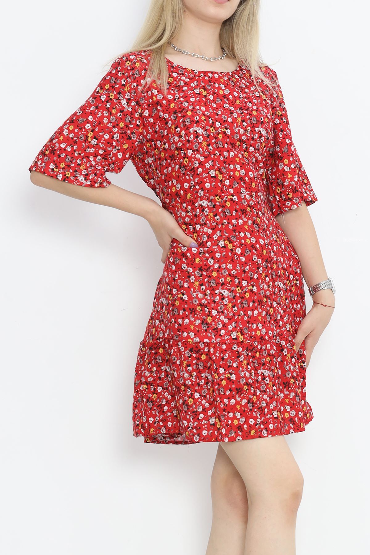 Belted Dress Red - 152406.701.