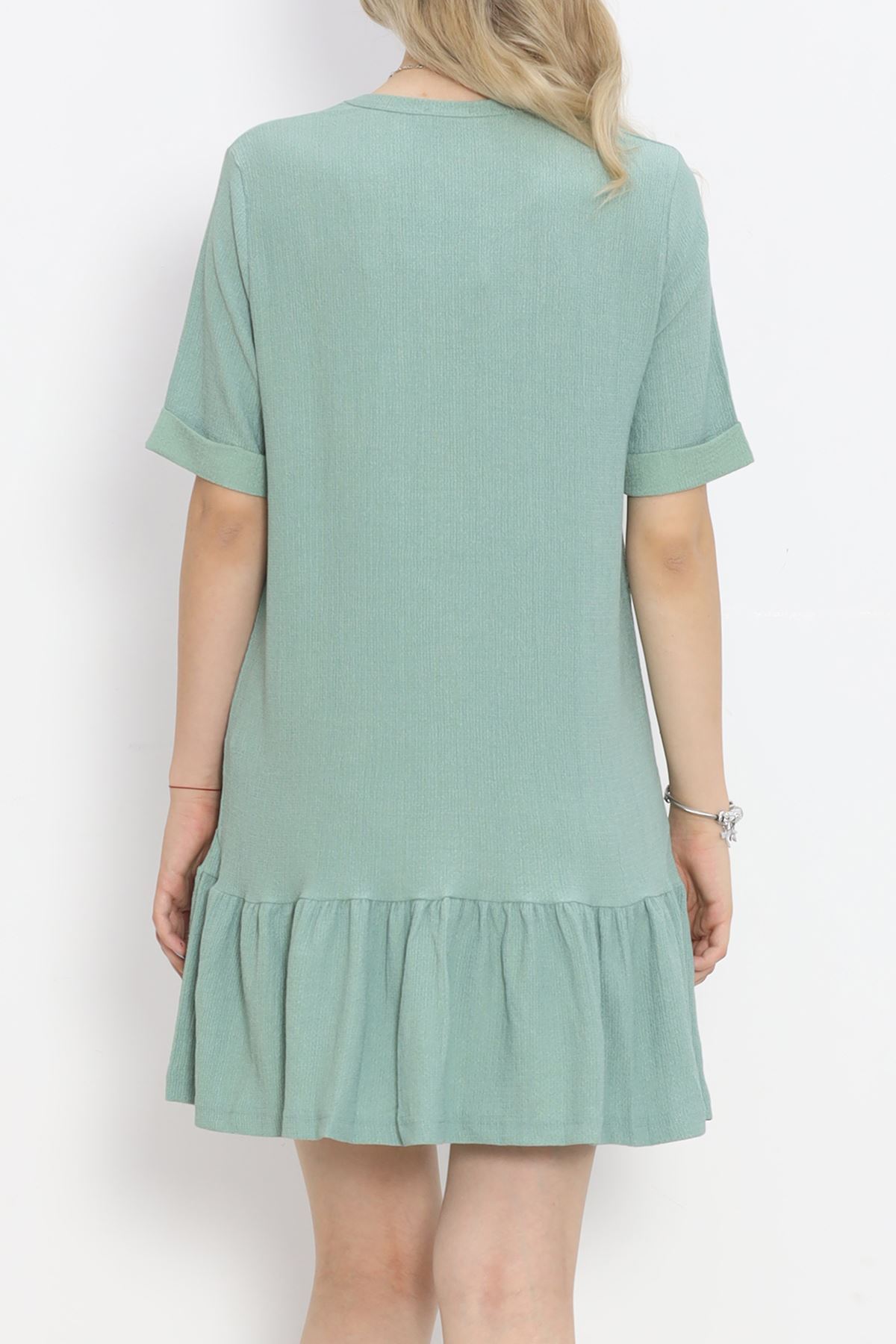 Short Sleeve Burümcük Dress Mint - 18877.1059.