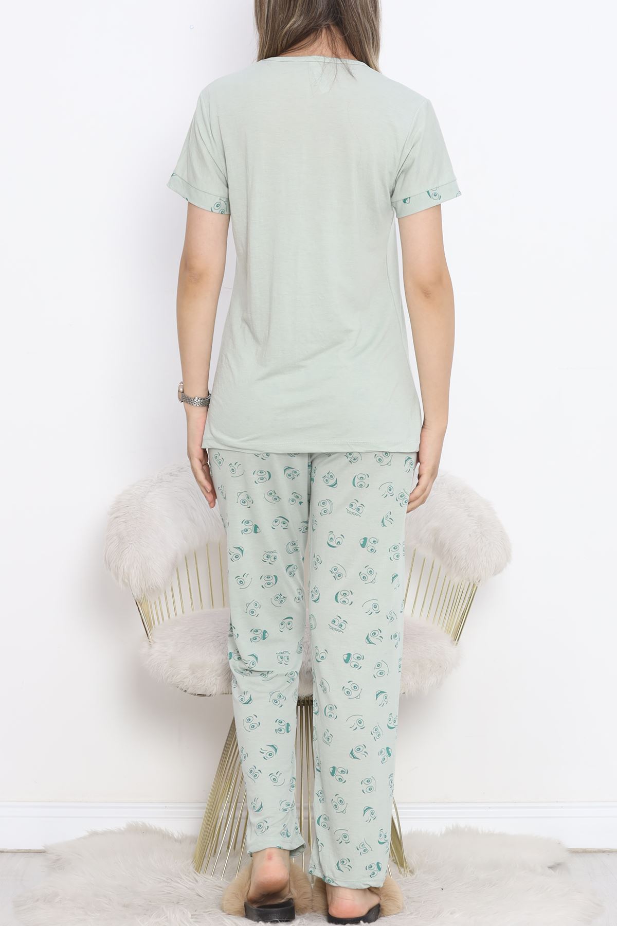 Poliviskon Crew-Neck Pajama Set Koyumint1 - 301.1287.