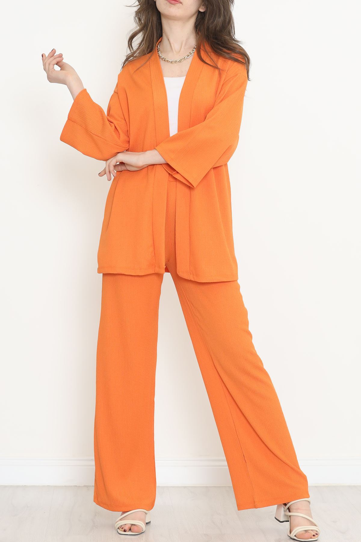 Long Kimono Suit Orange - 722.1247.