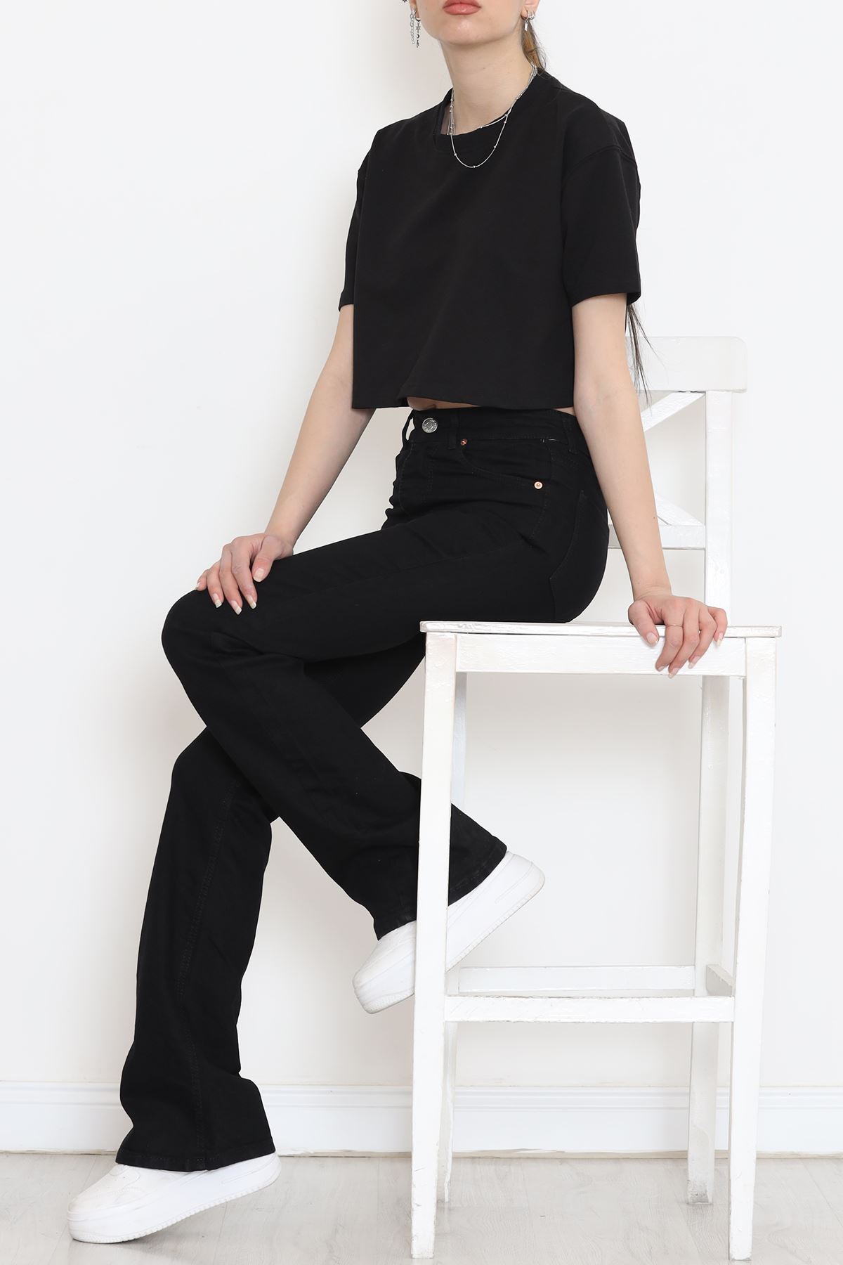 Flared Jeans Black1 - 11614.1431.