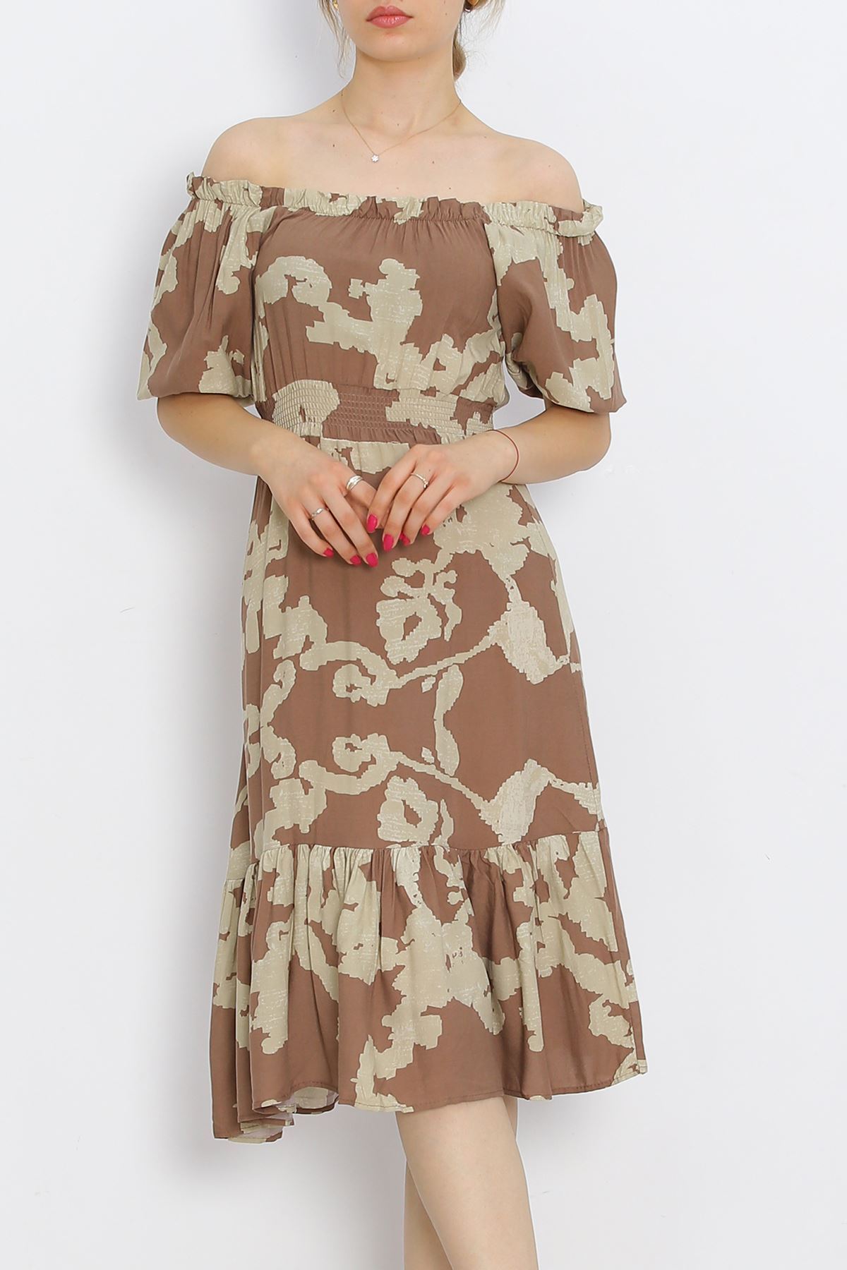 Madonna Collar Dress Brown - 18935.1247.