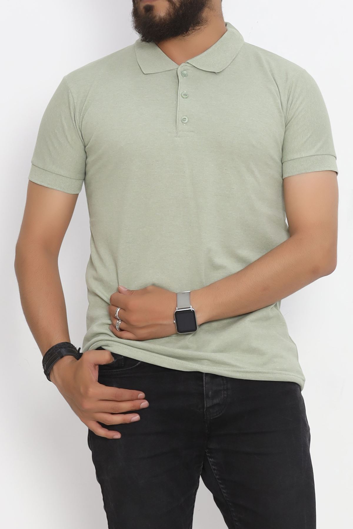 Polo Collar T-shirt Khaki - 16518.1778.