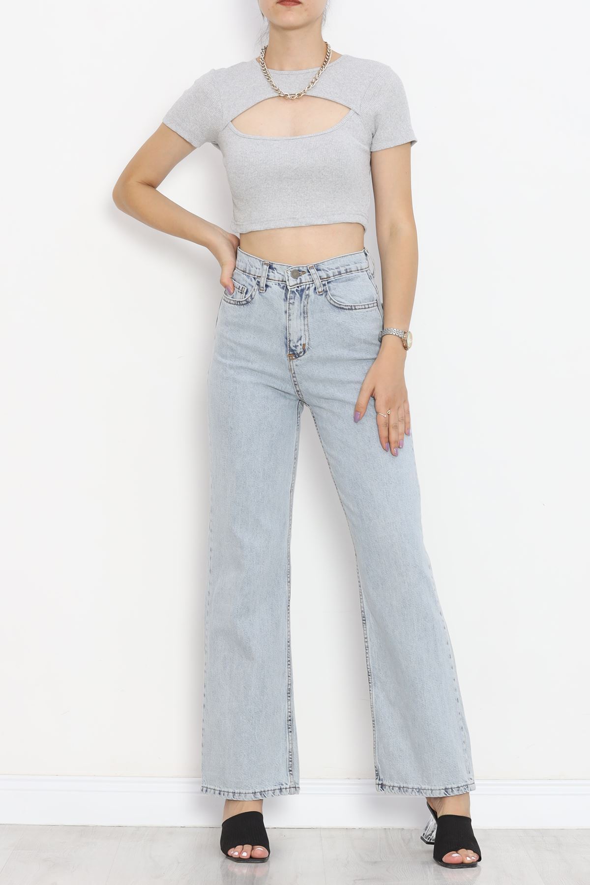 Low-cut Crop Body Gray - 4121.1567.