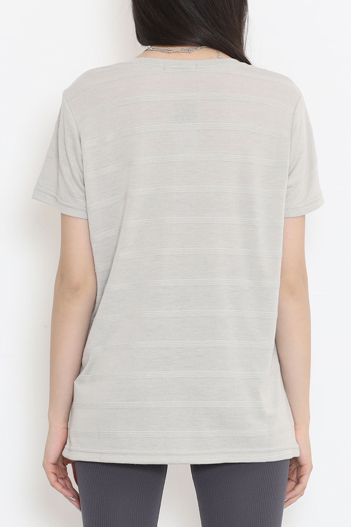 Jacquard T-shirt Beige - 18284.275.