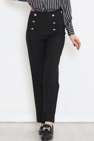 Chimali Button Detailed Pants Black - 20864.683.