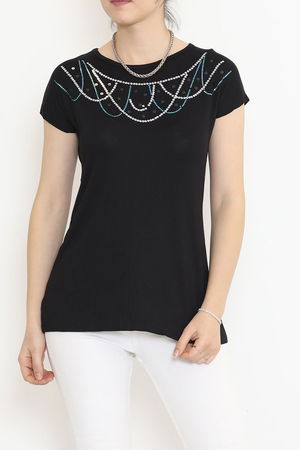 Sequin Detailed Blouse Black - 17143.599.