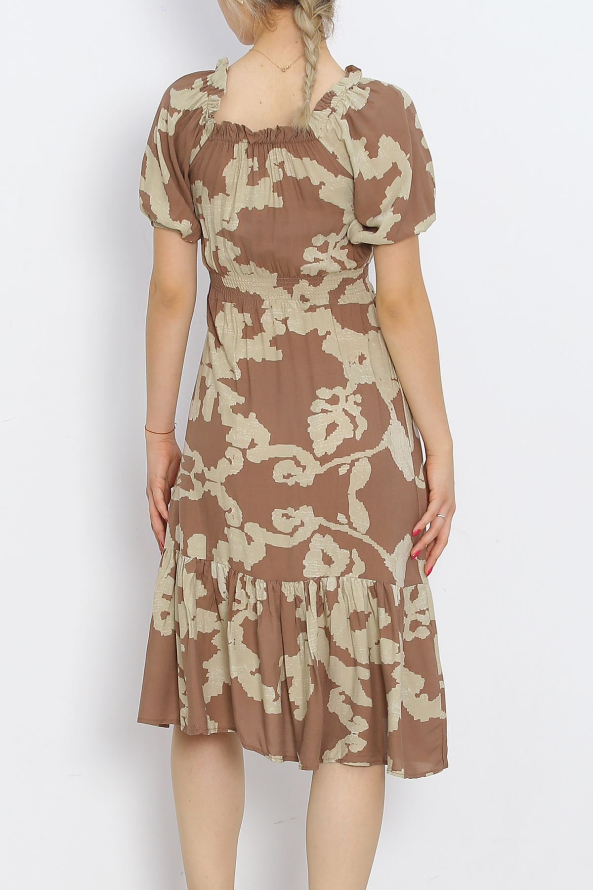 Madonna Collar Dress Brown - 18935.1247.