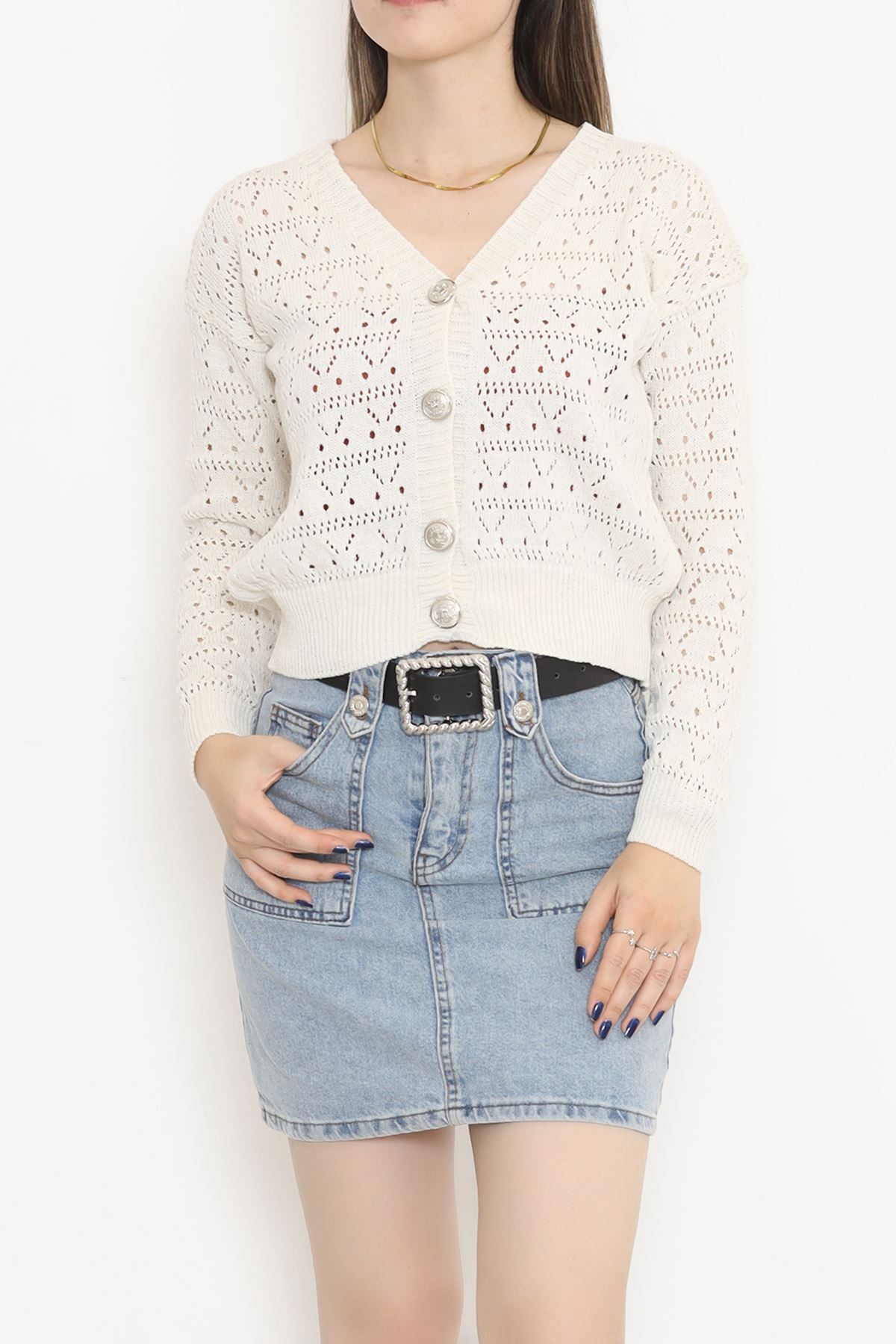 Buttoned Cardigan Cream - 18563.1247.