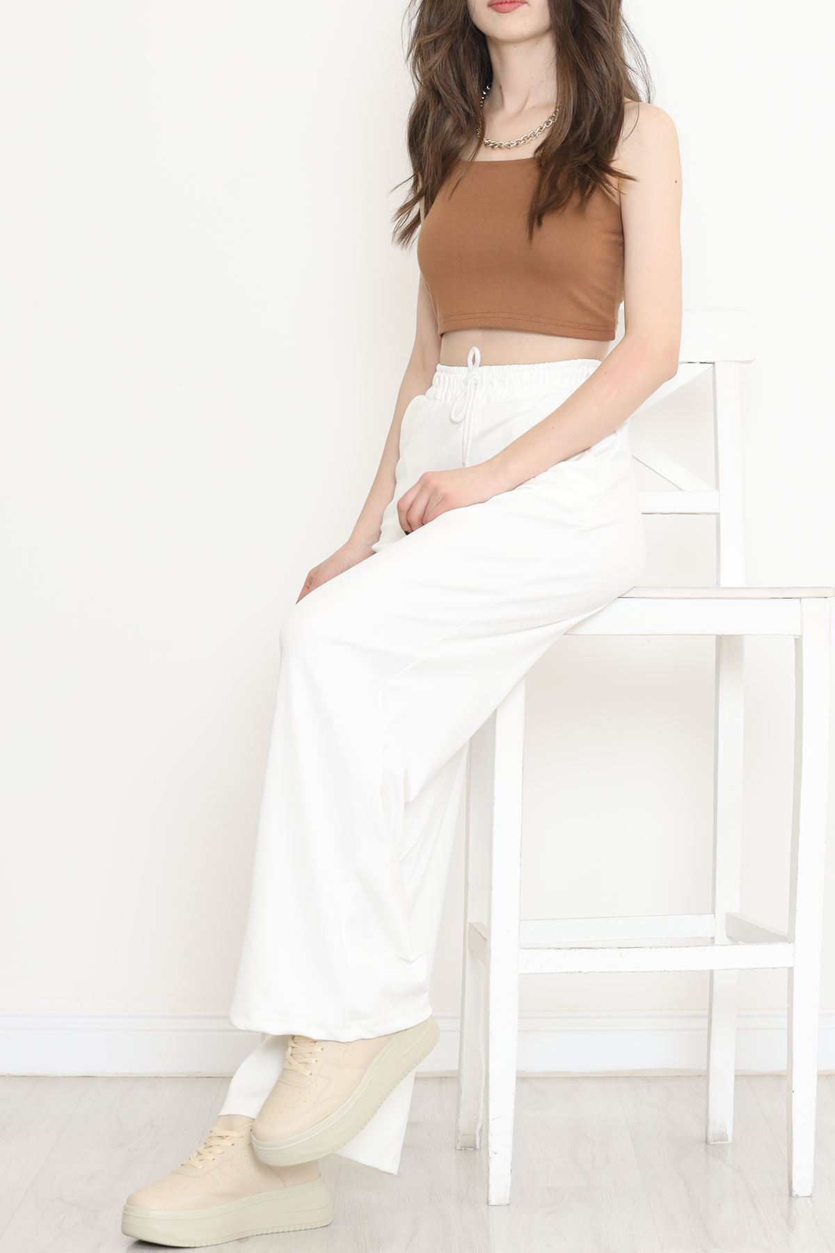 Palazzo Sweatpants White - 17157.1247.