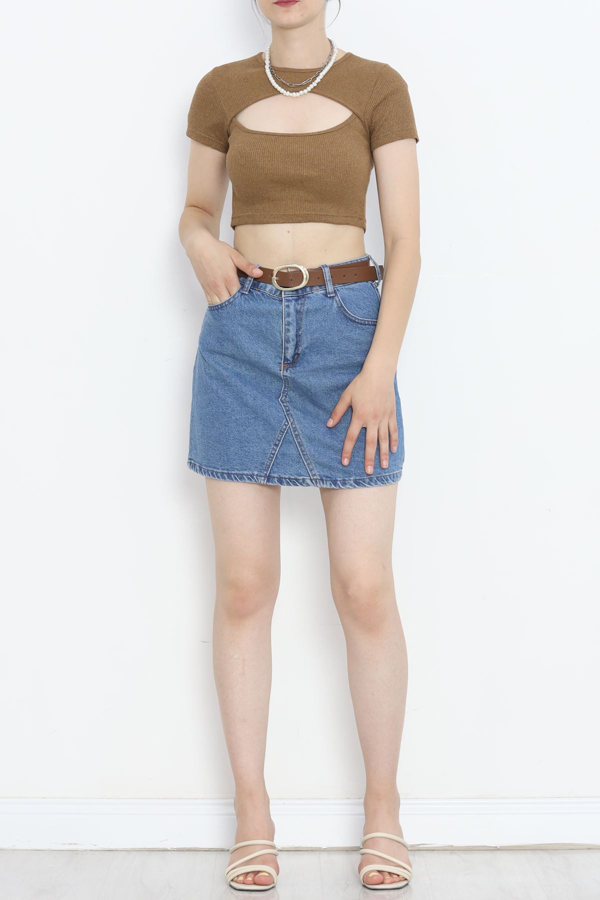 Low-cut Crop Body Coffee - 4121.1567.