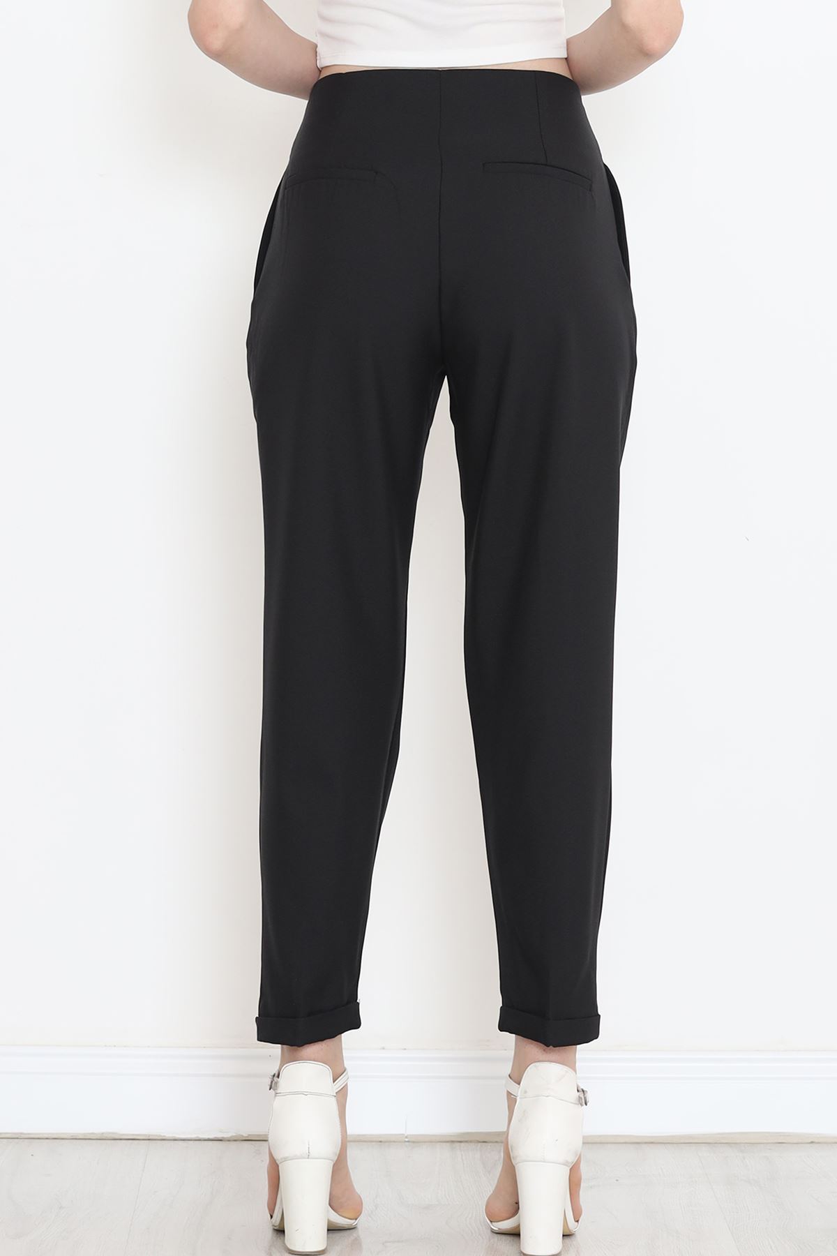 Double Leg Trousers Black - 20872.683.