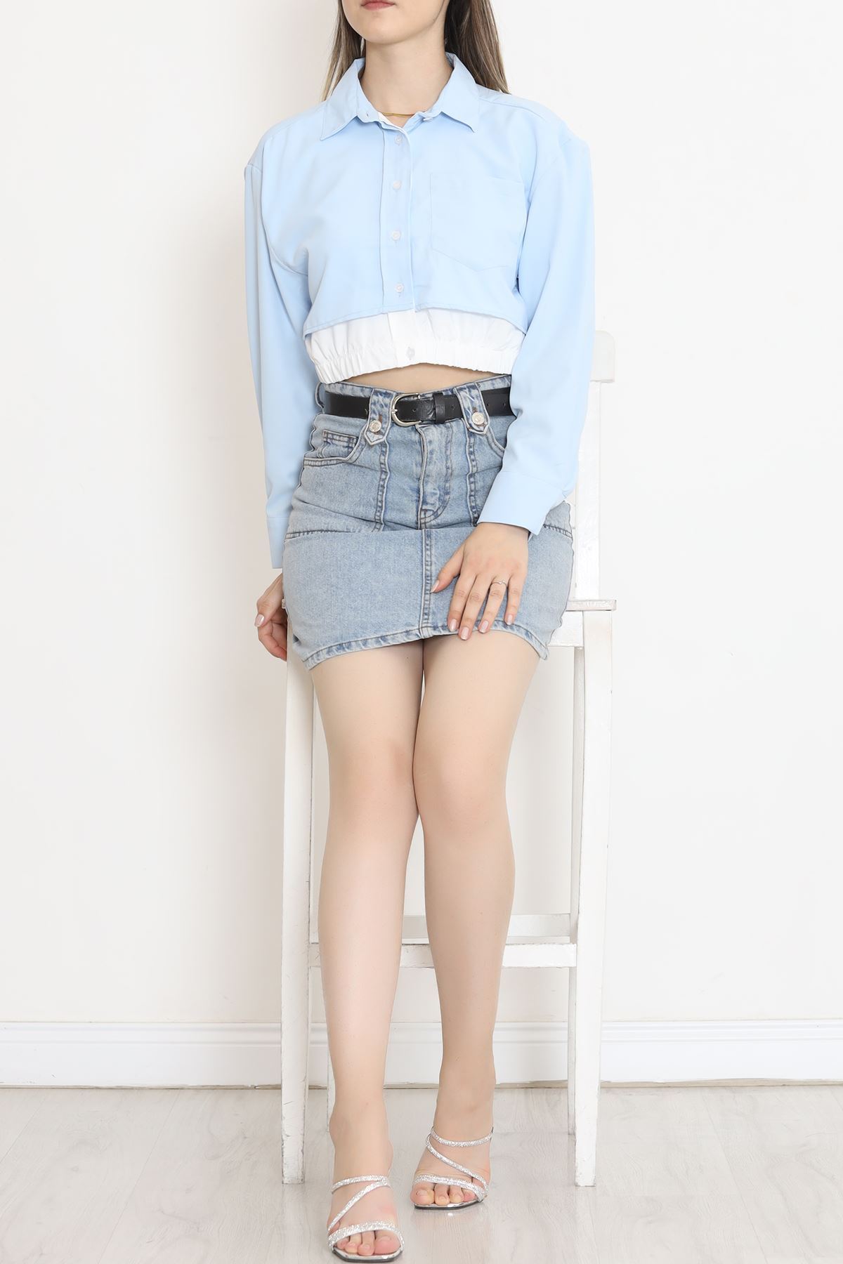 Crop Shirt with Pocket Bebemavi - 18584.1247.