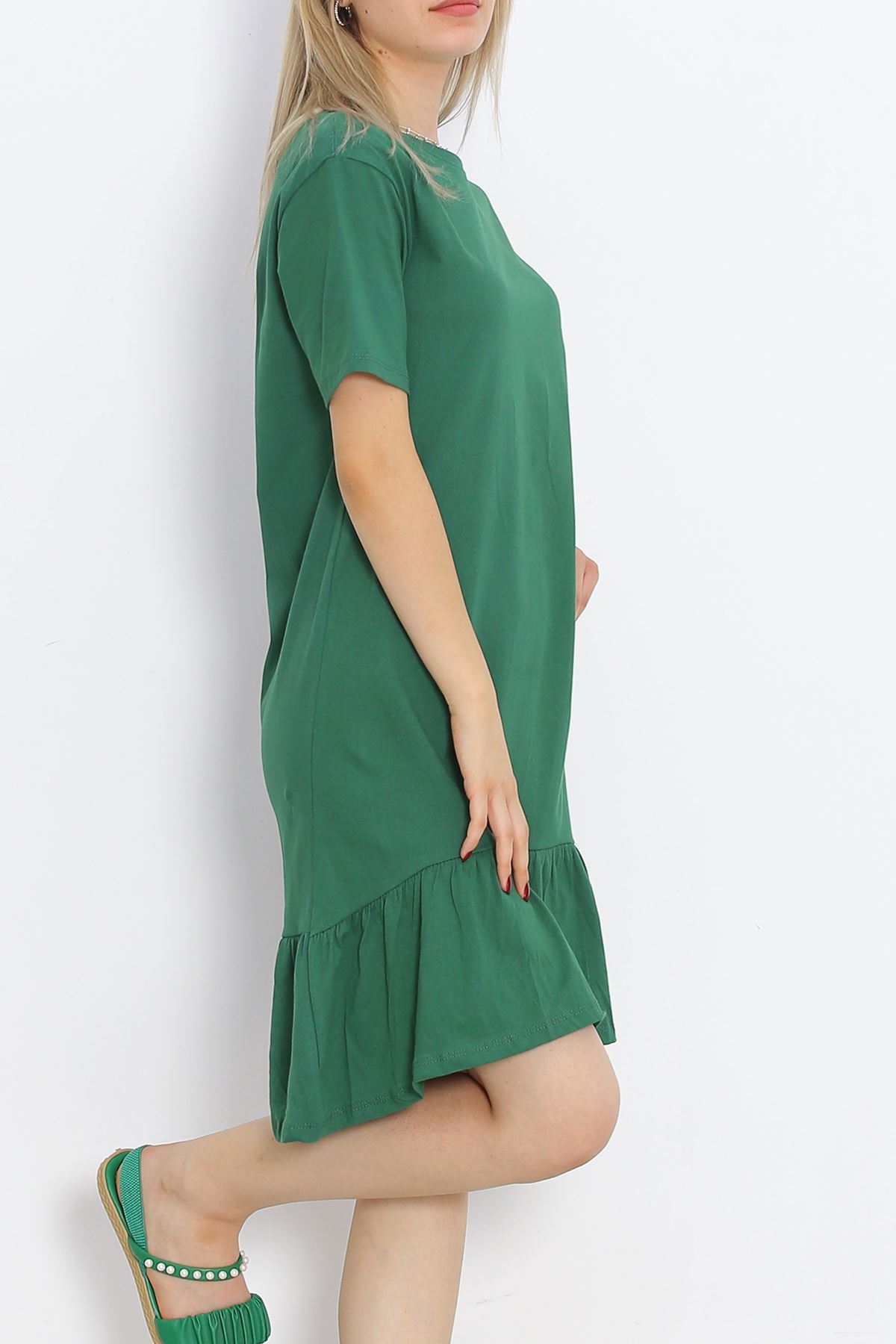 Ruffled Dress Emerald - 15868.1567.