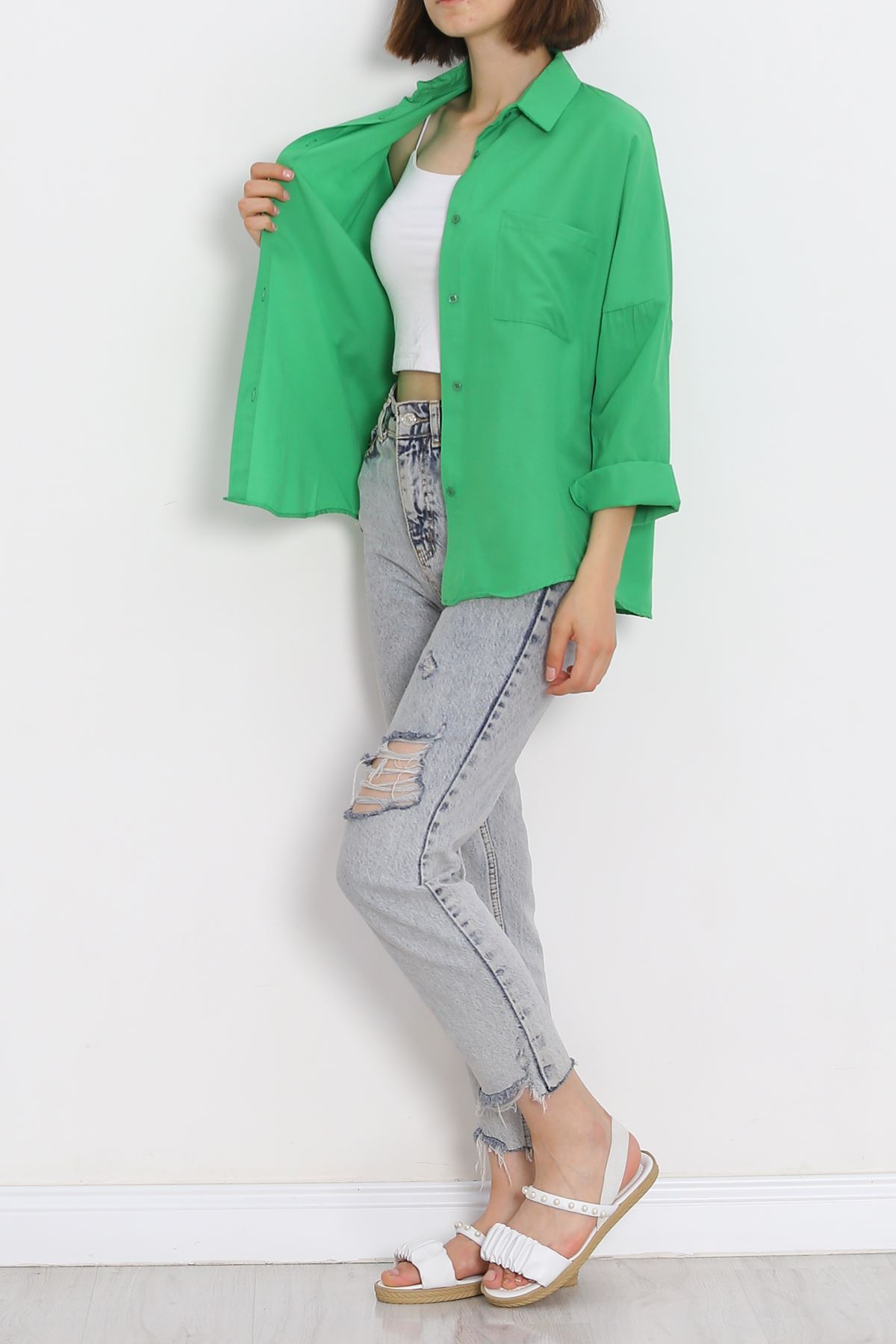 One Pocket Shirt Light Green - 203.1247.