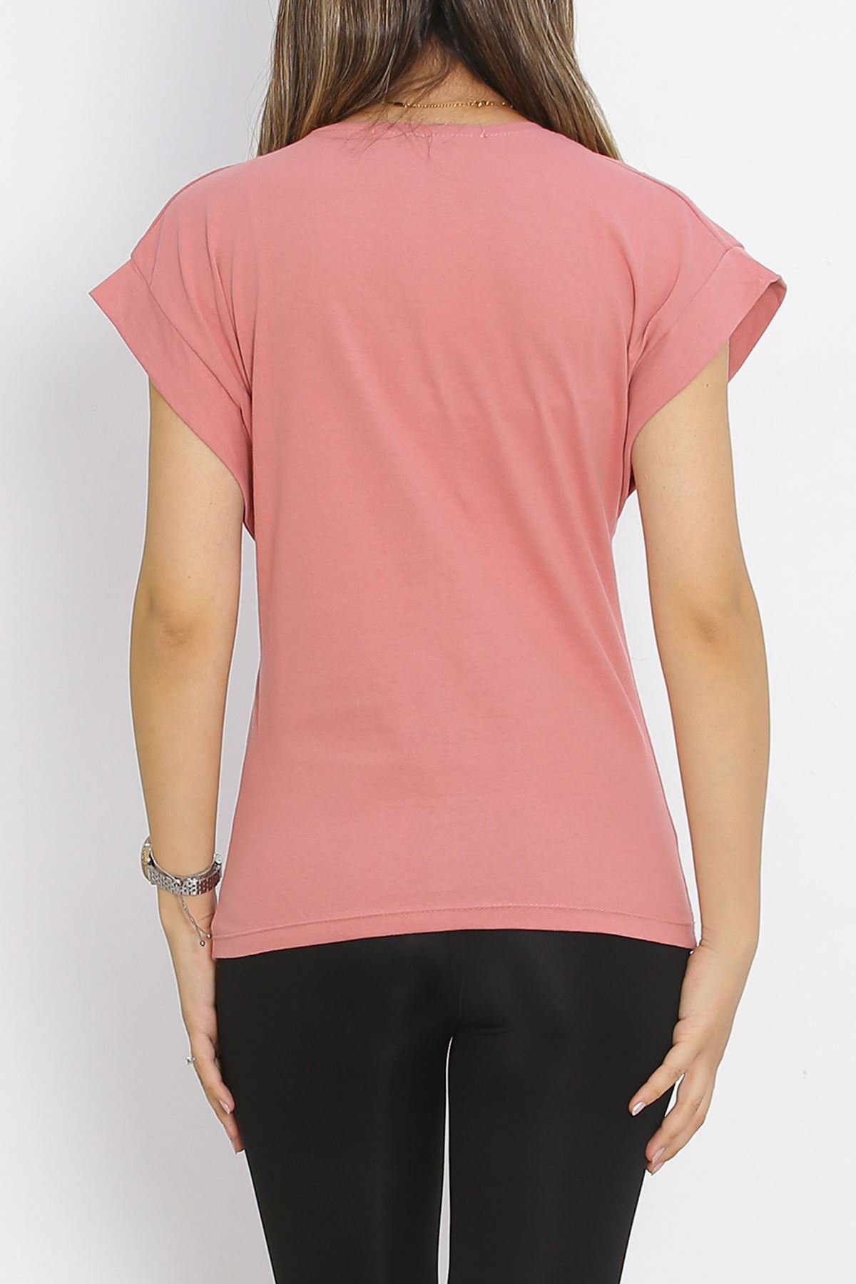 Single Jersey Double Sleeve T-Shirt Rose Dry - 15875.1567.