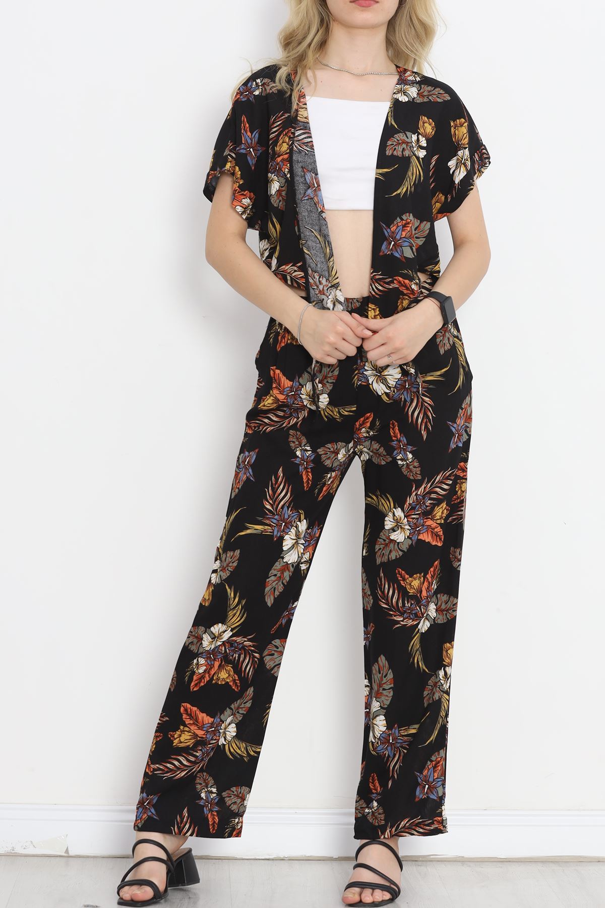 Patterned Suit Black Floral - 18729.701.