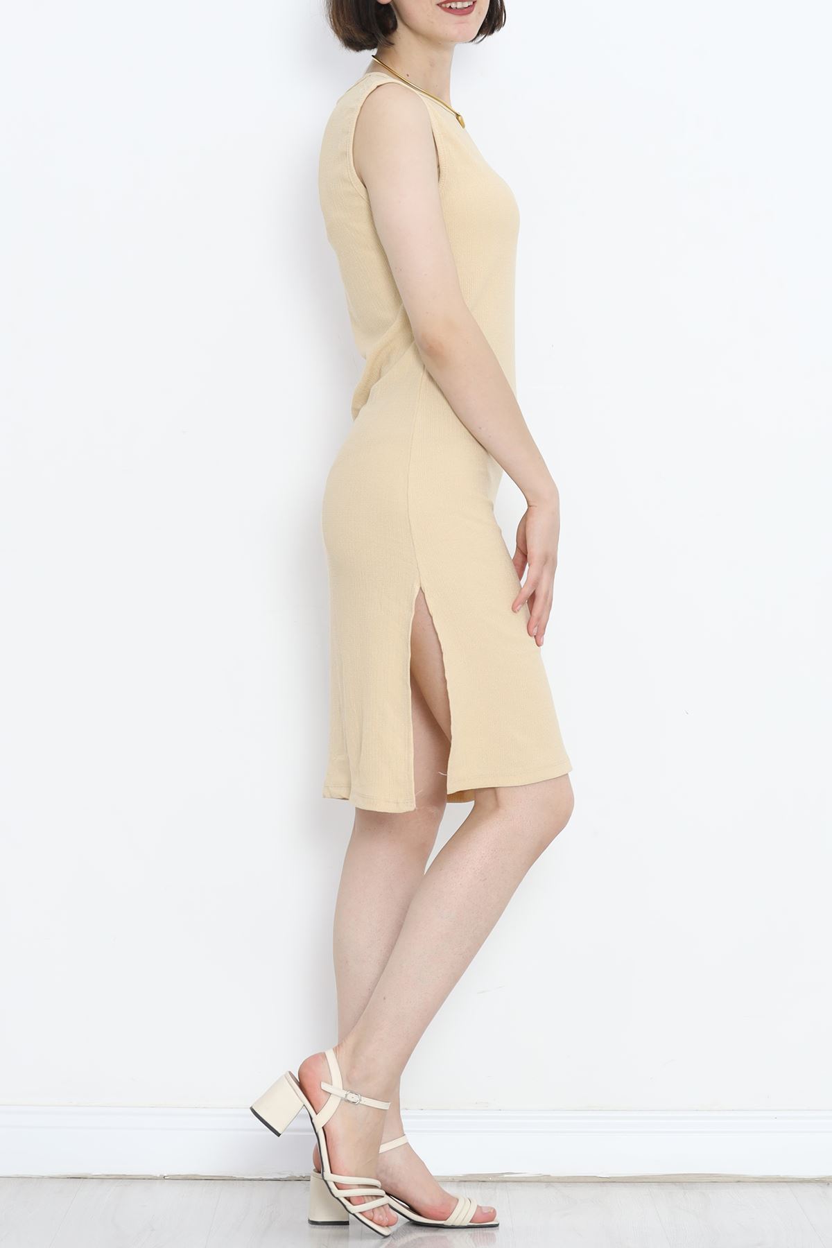 Crew Neck Dress Beige - 152401.701.