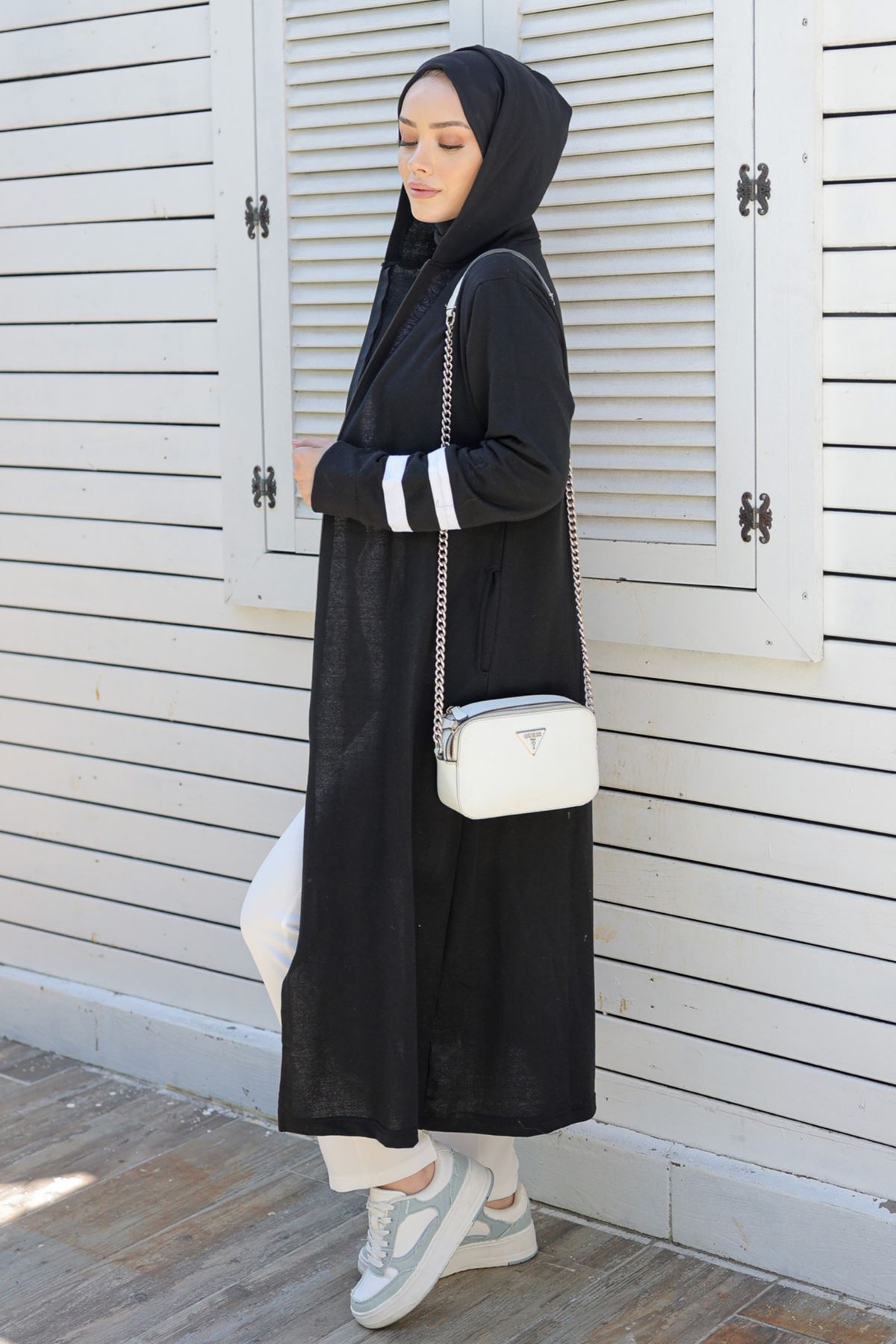 Zippered Abaya Black - 20342.1778.