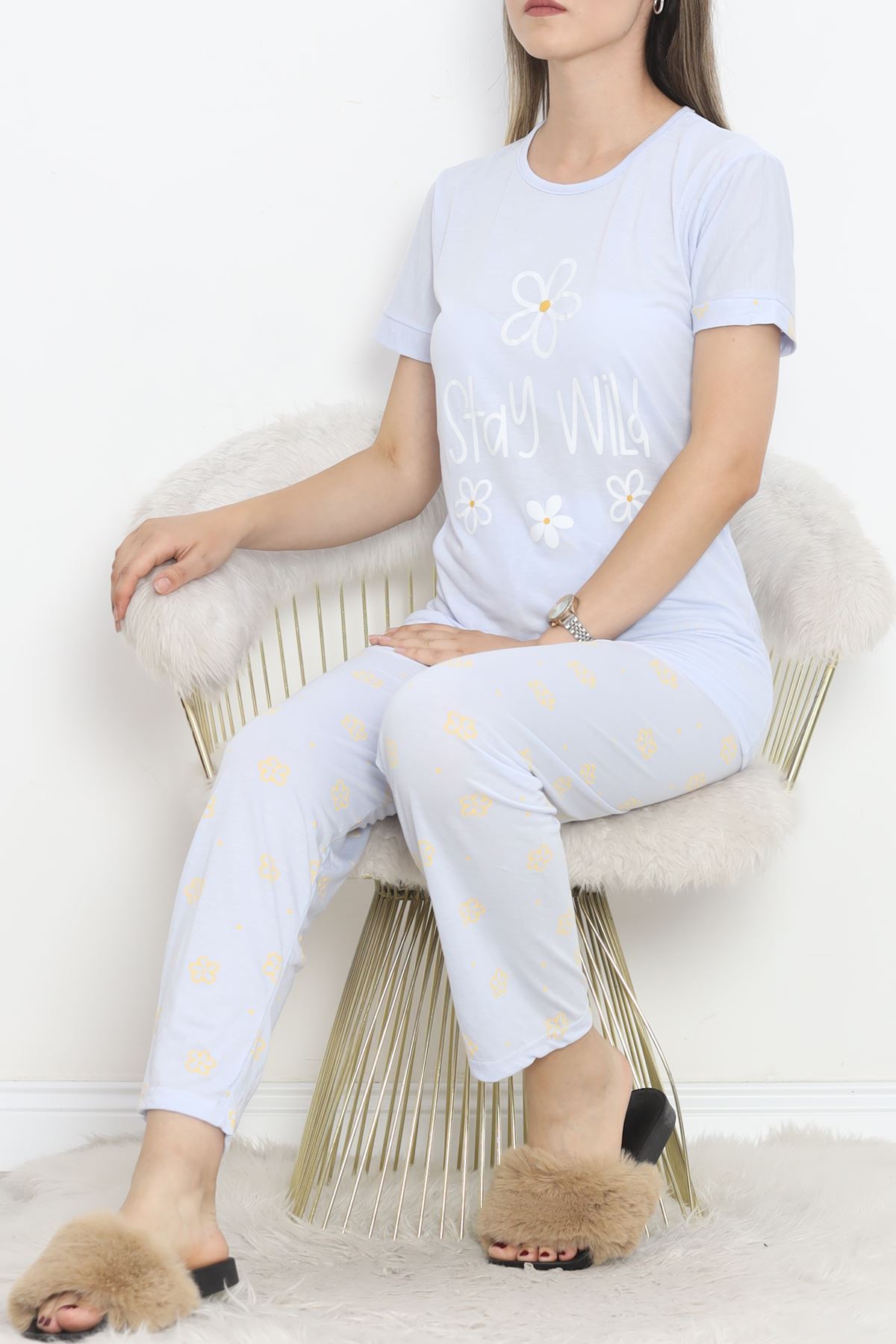 Poliviskon Crew-Neck Pajama Set Bebemavi - 301.1287.