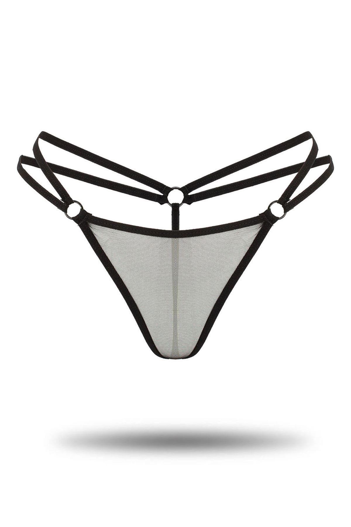 Special Design Thong Panties Black - 30422.1364.