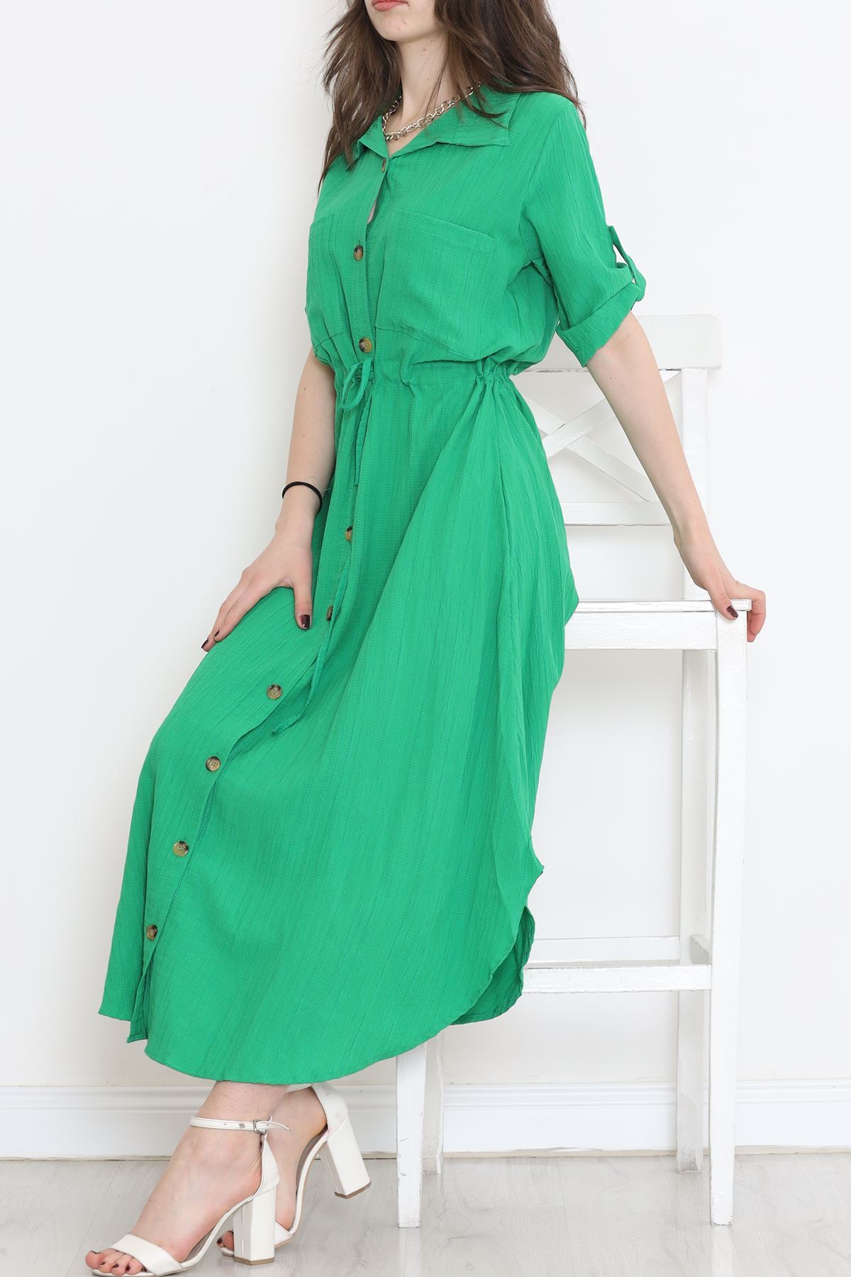 Double Pocket Dress Green - 152343.701.