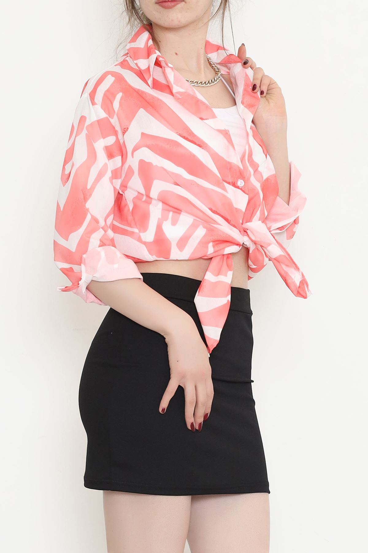 Voile Patterned Shirt Pomegranate Blossom - 989.1247.