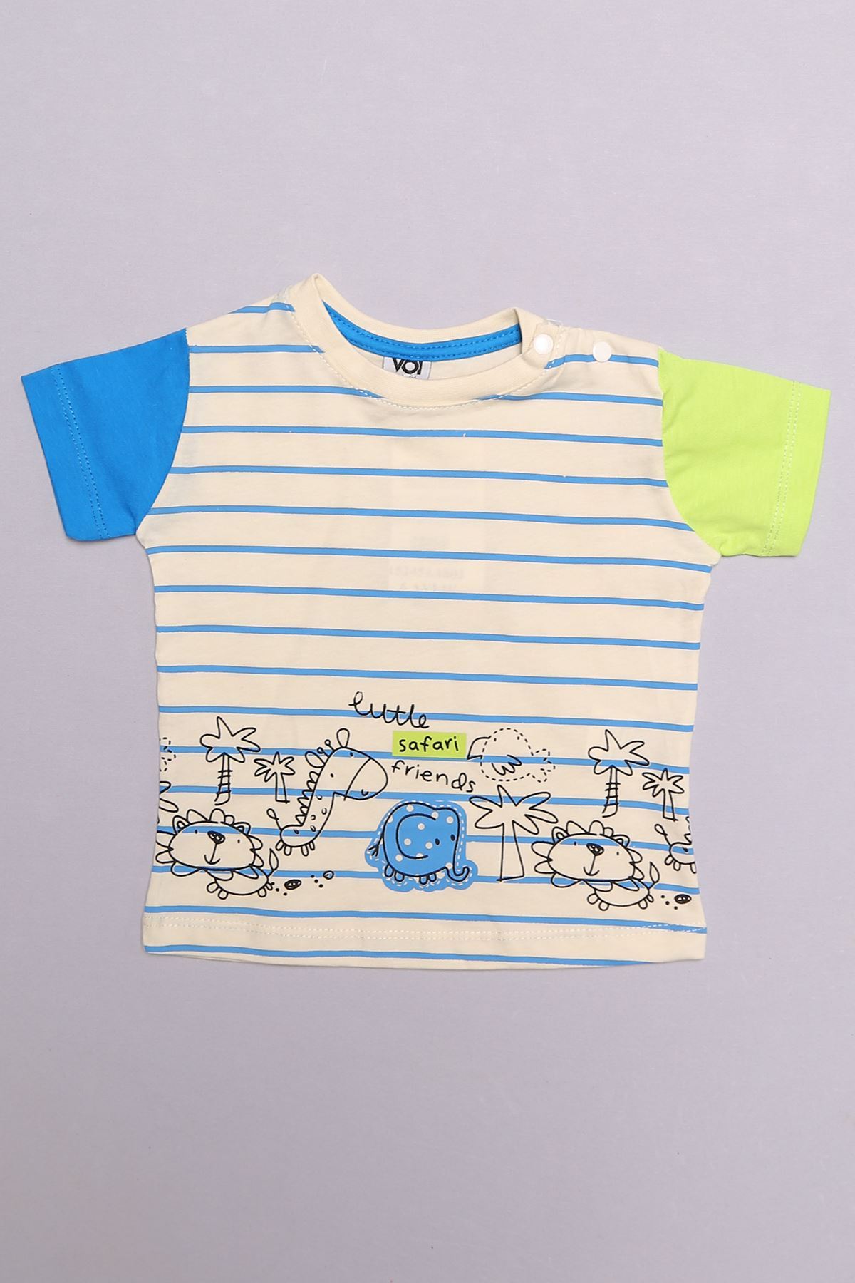 6-18 Months Striped Baby Set Blue - 152454.1803.