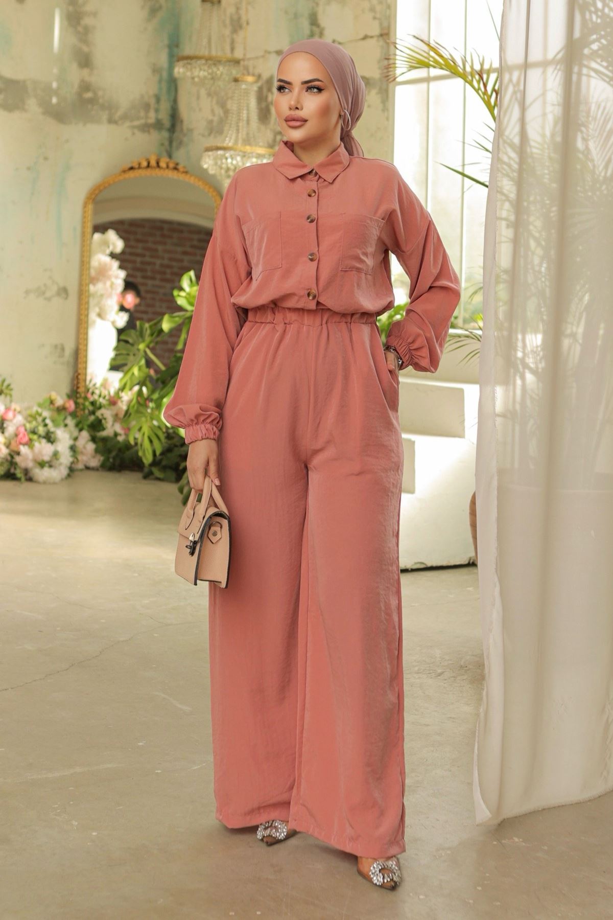 Wide Leg Jumpsuit Rose Dry - 20267.1778.