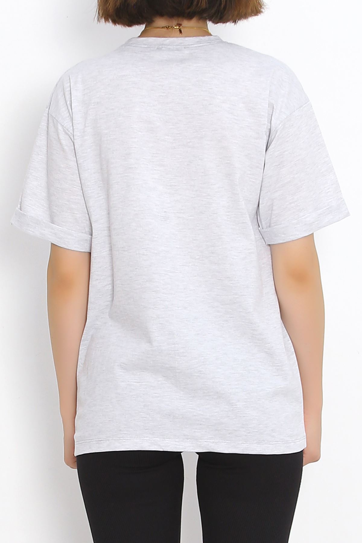 Pocket Printed T-shirt Gray - 16530.1567.