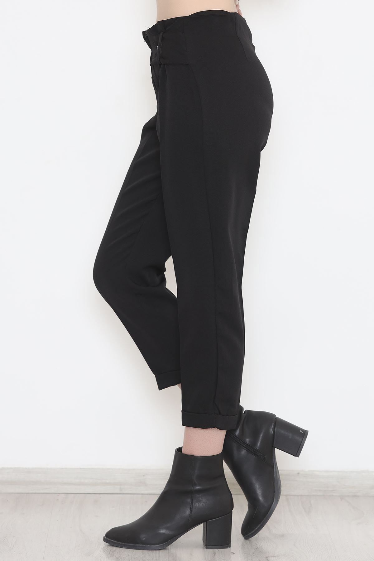 Belt Look Pants Black - 20785.683.